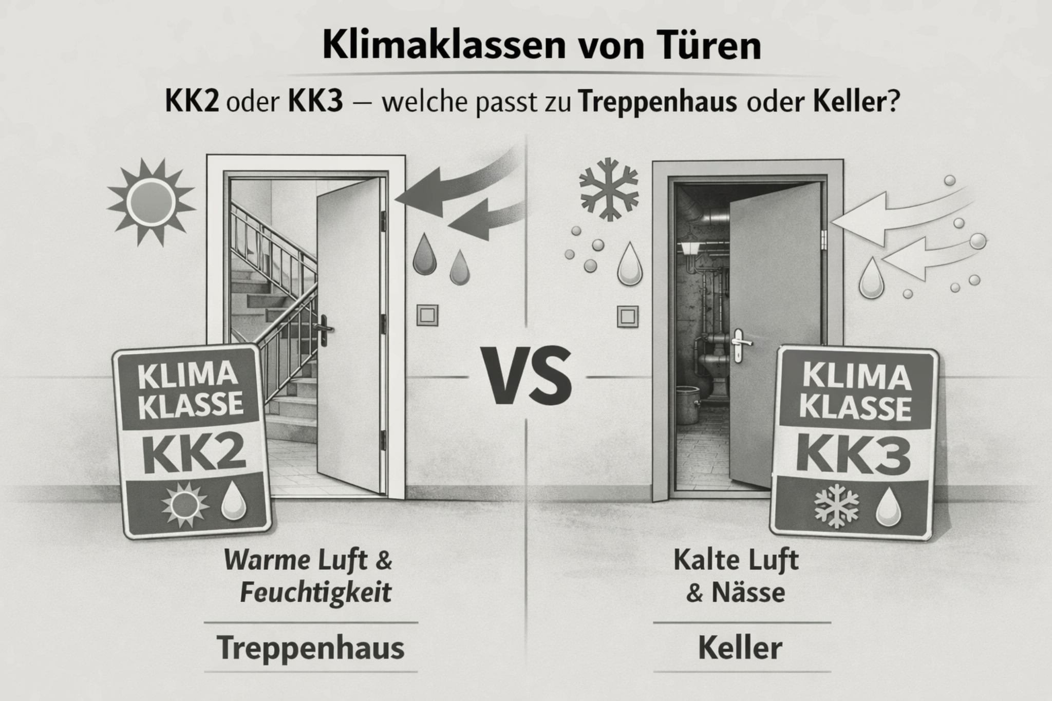 Klimaklassen von Innentüren