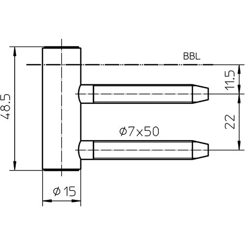 Band 3-teilig für Holzzarge V 4400 WF matt-schwarz