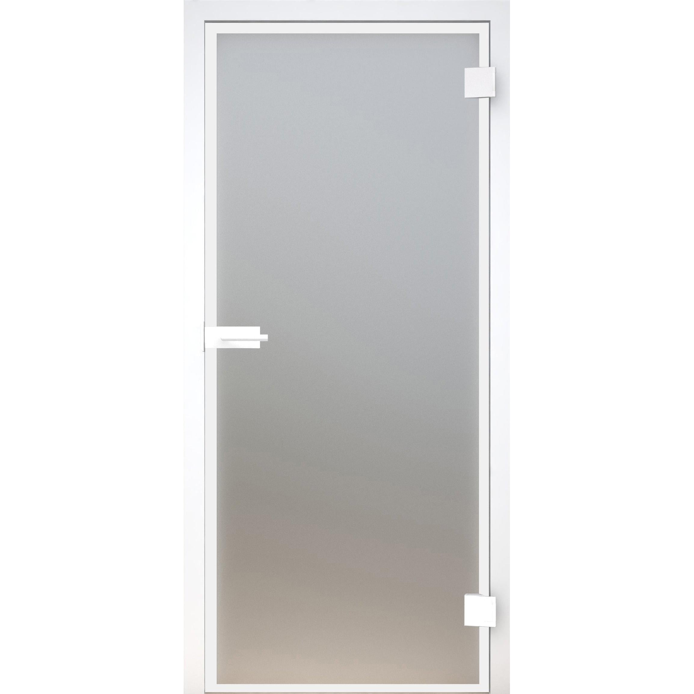 Glastür Loft-Design Weiß Modell DWS4 satiniert / matt