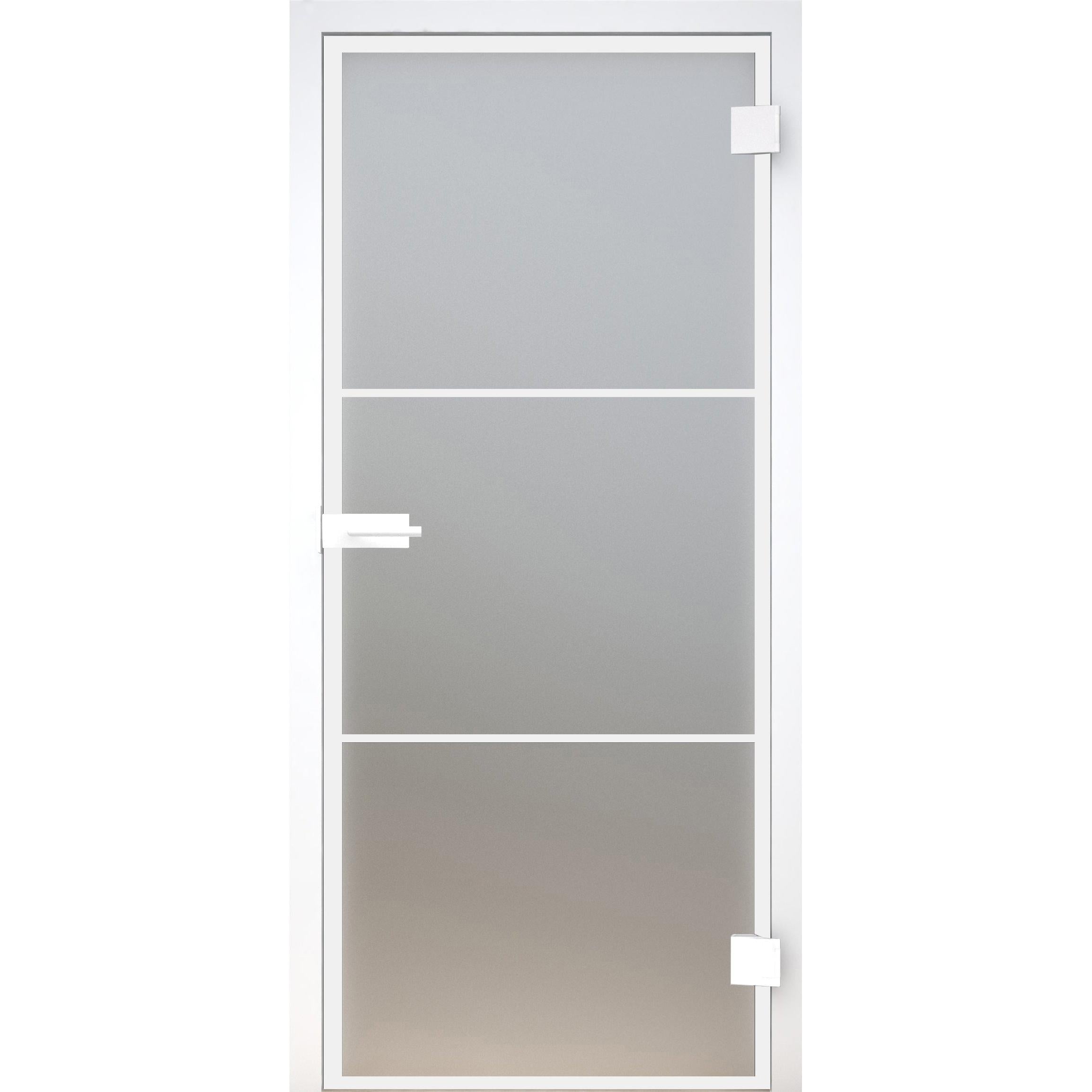 Glastür Loft-Design Weiß Modell DWS5 satiniert / matt