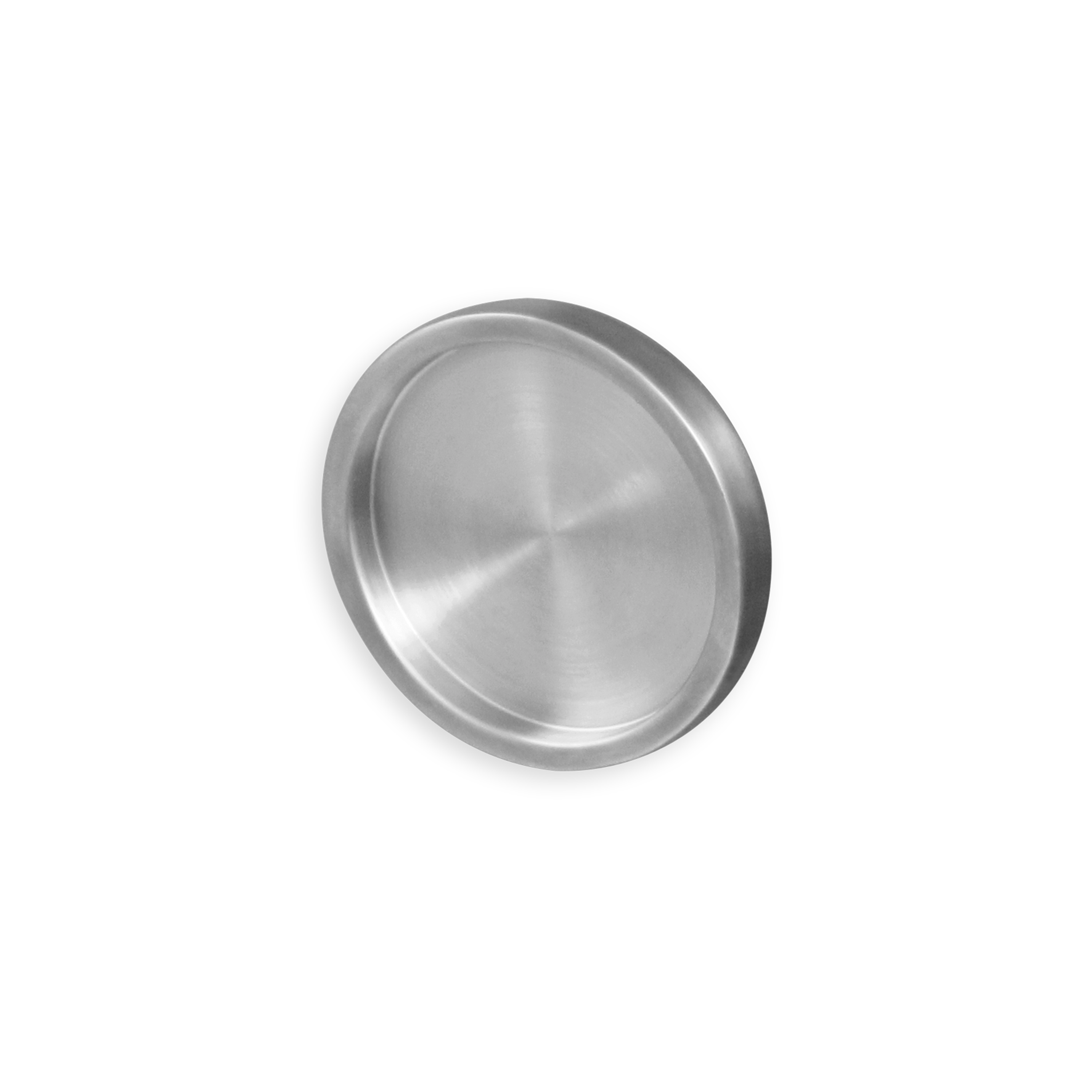 Griffmuschel rund 65 mm Celandra geschloss. selbstklebend Edelstahl für Ganzglasschiebetür