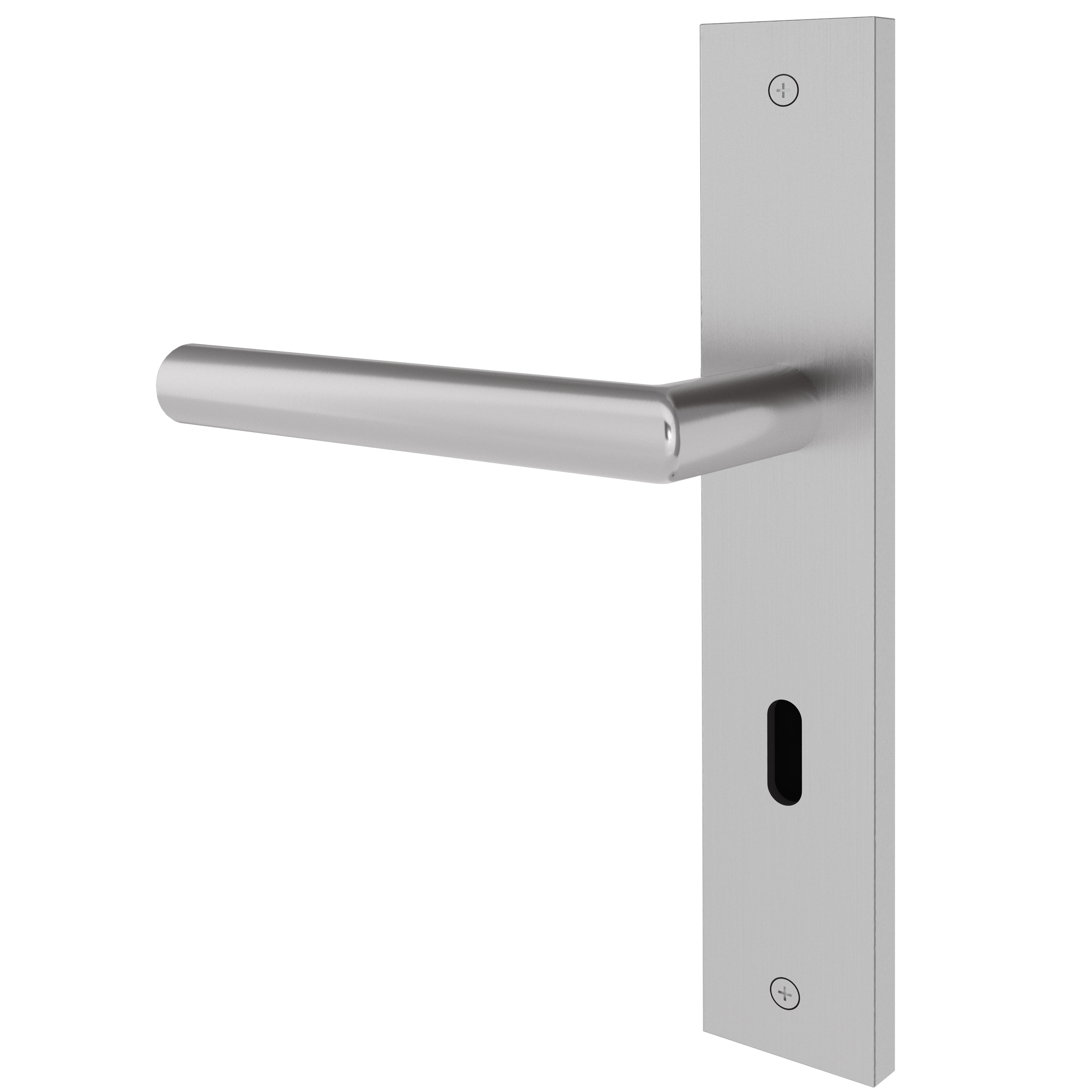 Langschildgarnitur eckig L- Form gerade Modell Baltara Edelstahl geschraubt Klasse 1