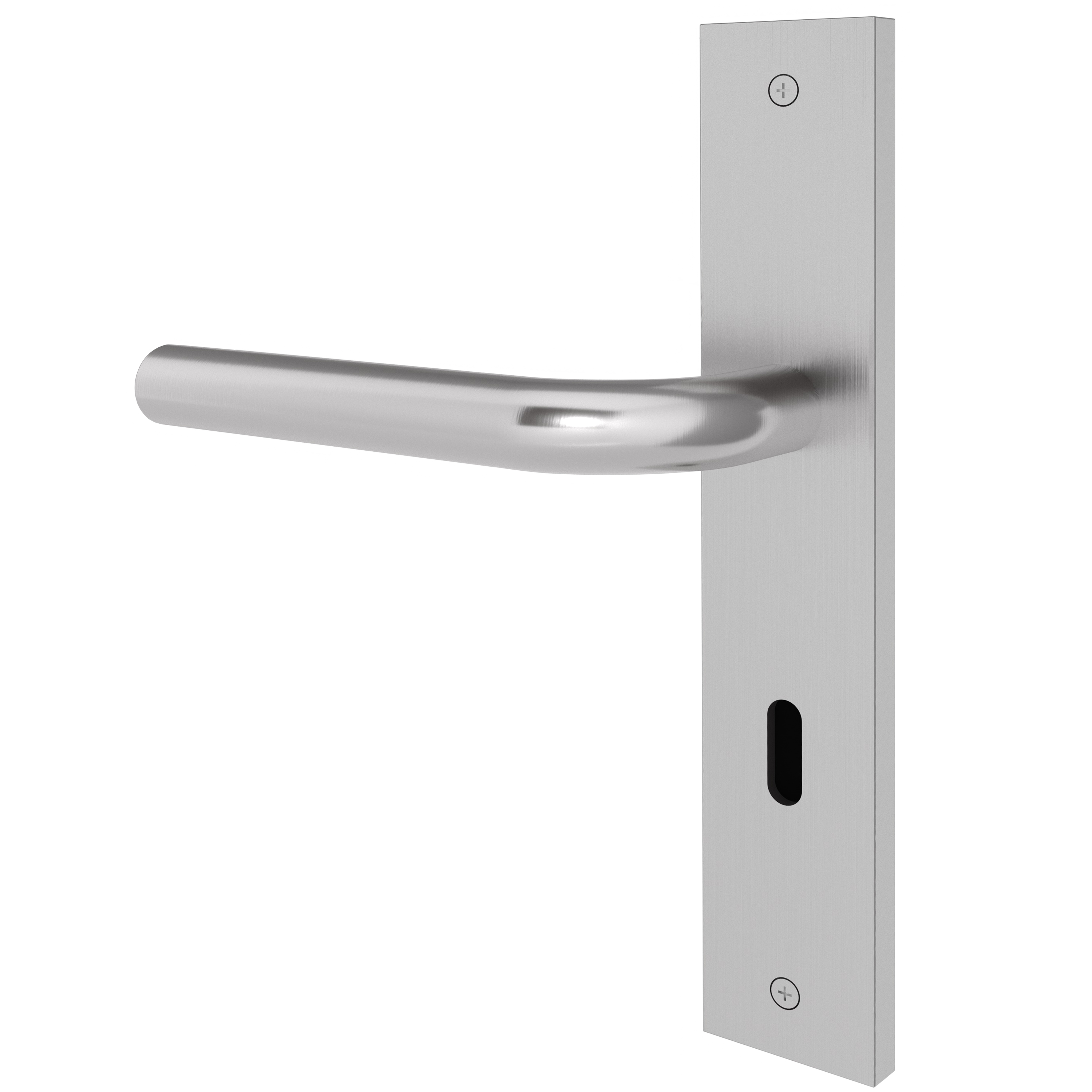 Langschildgarnitur eckig L- Form gerade Modell Juvora Edelstahl geschraubt Klasse 1