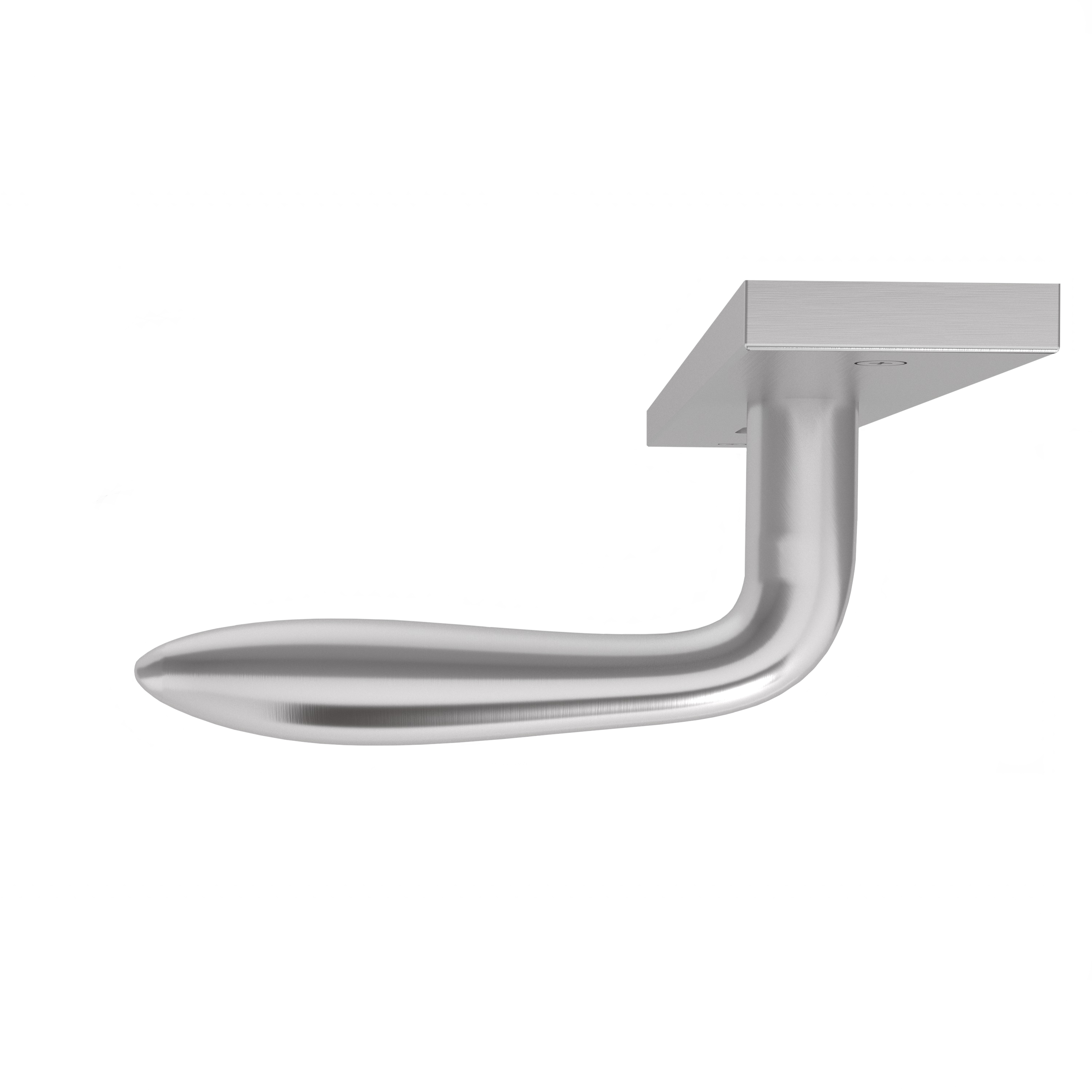 Langschildgarnitur eckig L- Form gerade Modell Nordara Edelstahl geschraubt Klasse 1