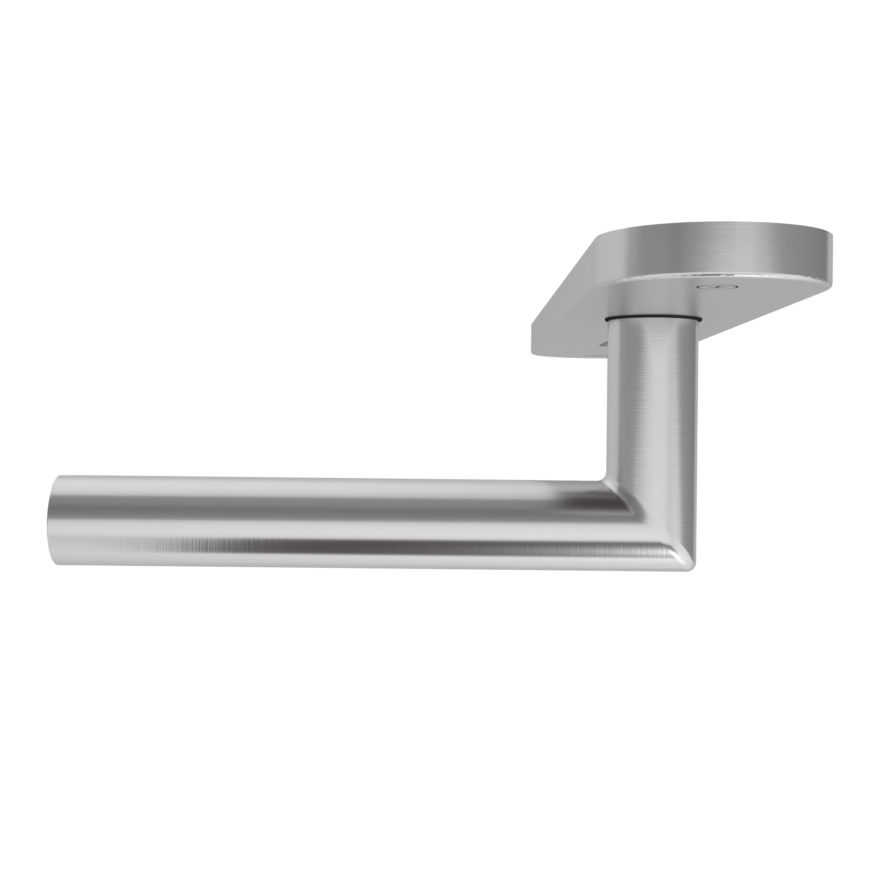 Langschildgarnitur rund L- Form gerade Modell Baltara Edelstahl geschraubt Klasse 1