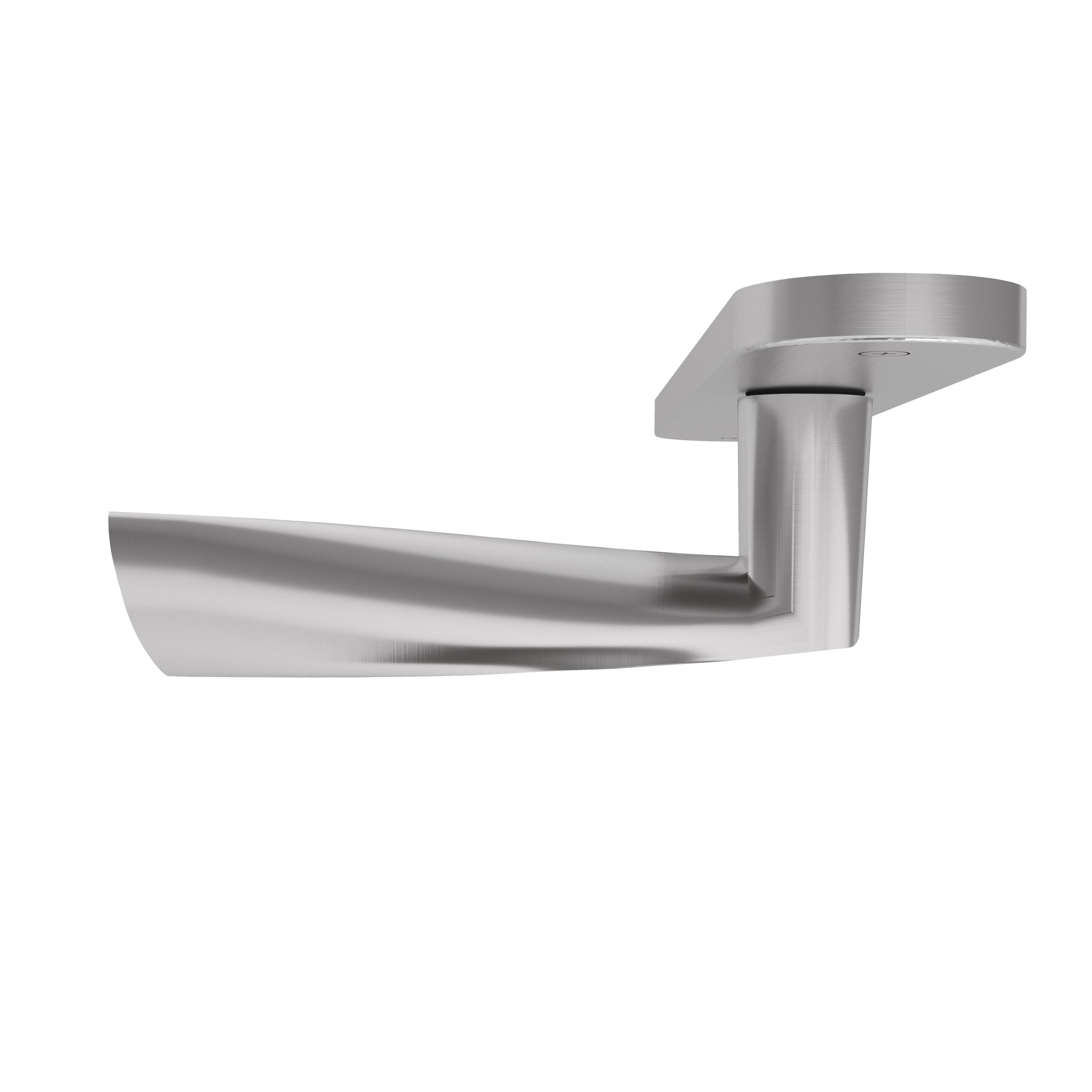 Langschildgarnitur rund L-Form geschwungen Modell Garuna Edelstahl geschraubt Klasse 1