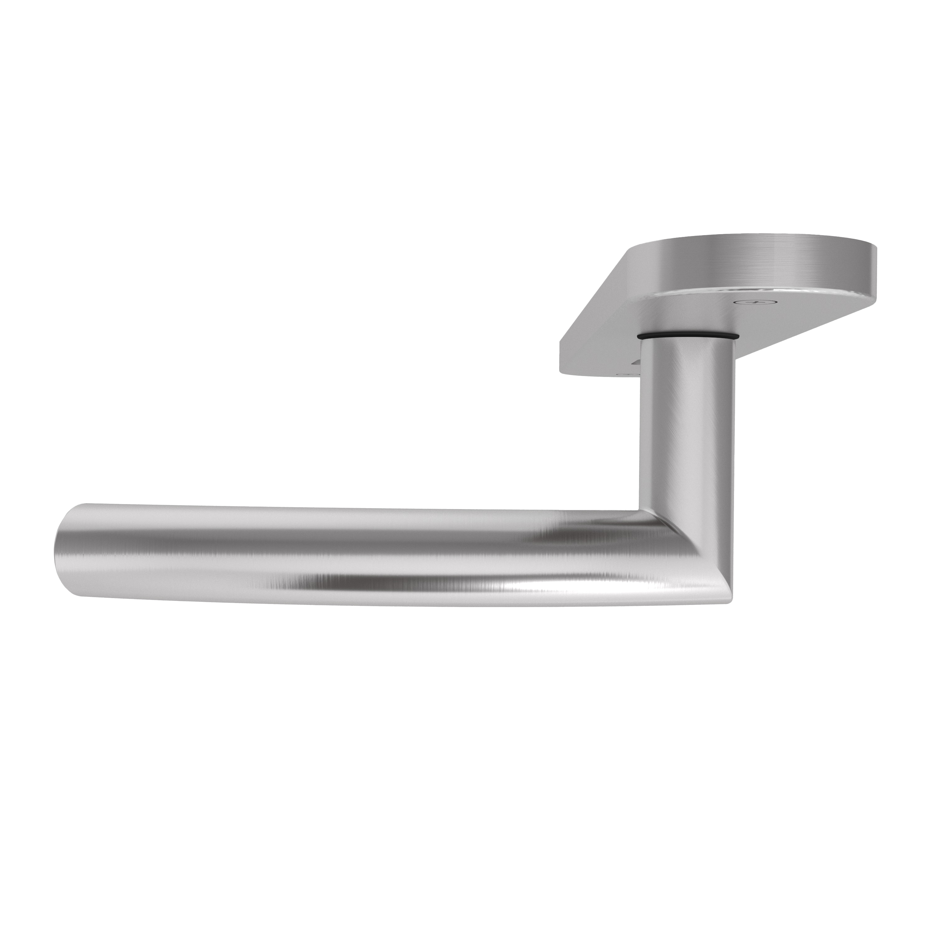 Langschildgarnitur rund L-Form geschwungen Modell Helara Edelstahl geschraubt Klasse 1