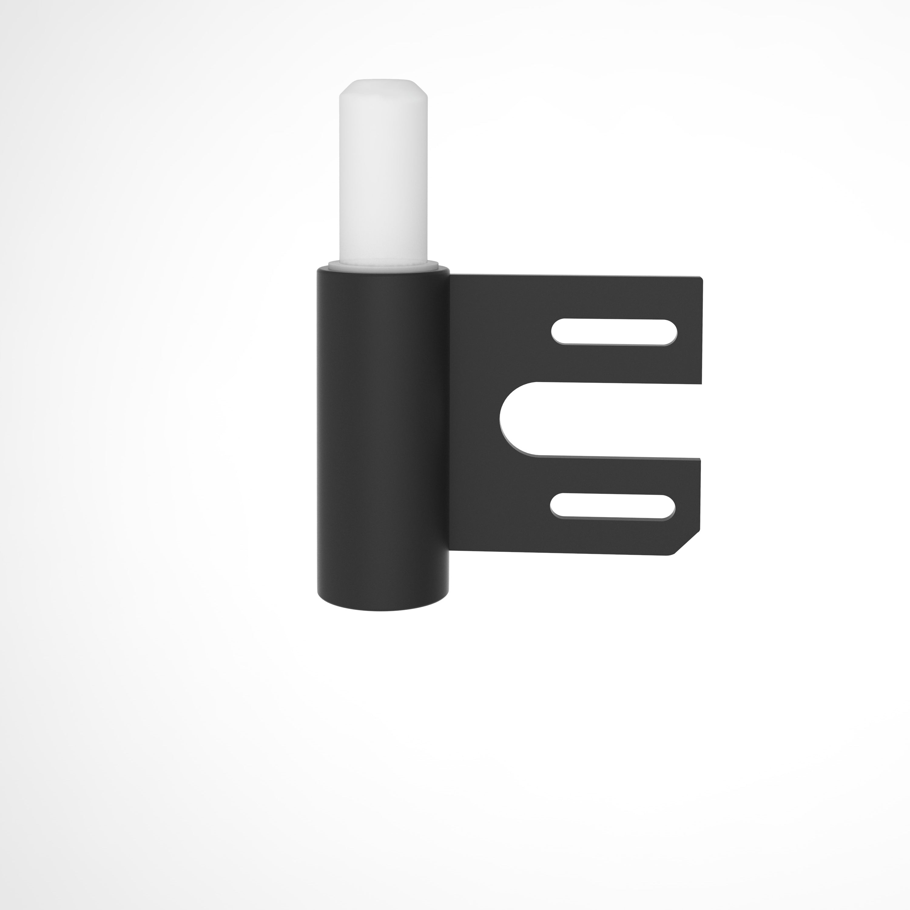 Türbandset 2-teilig für gefälzte Türen an Stahlzargen matt-schwarz