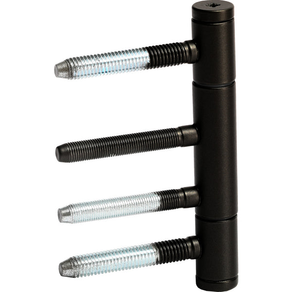 Türbandset 3-teilig für gefälzte Türen an Holzzargen matt-schwarz