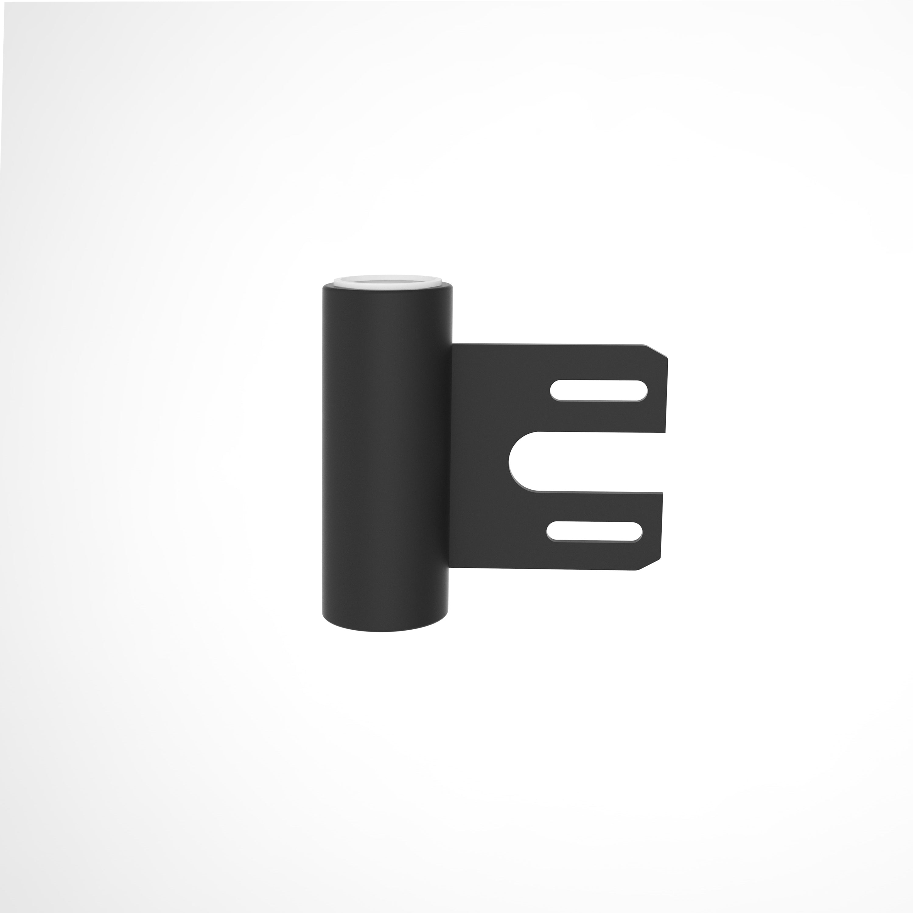 Türbandset 3-teilig für gefälzte Türen an Stahlzargen matt-schwarz