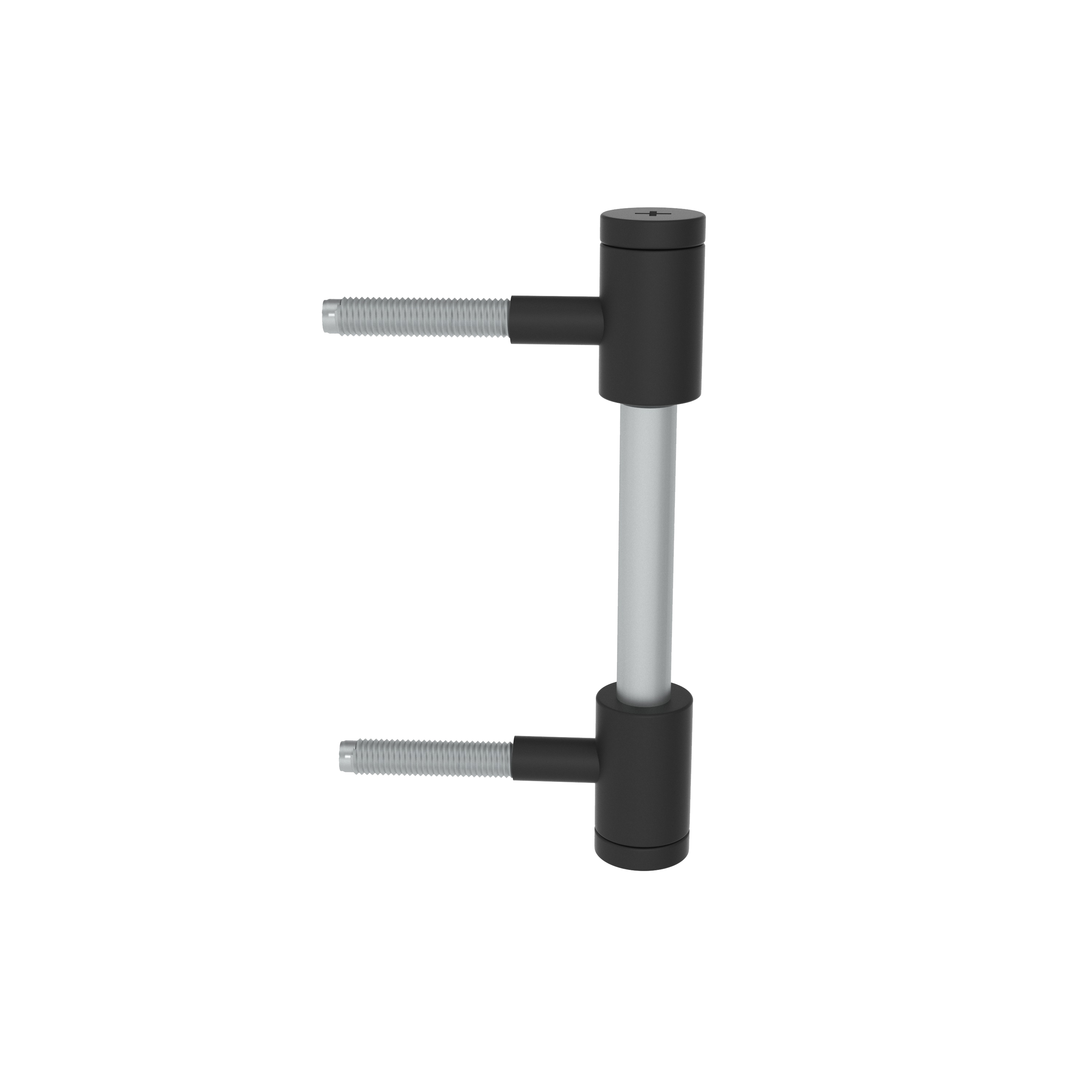 Türbandset 3-teilig für gefälzte Türen an Stahlzargen matt-schwarz