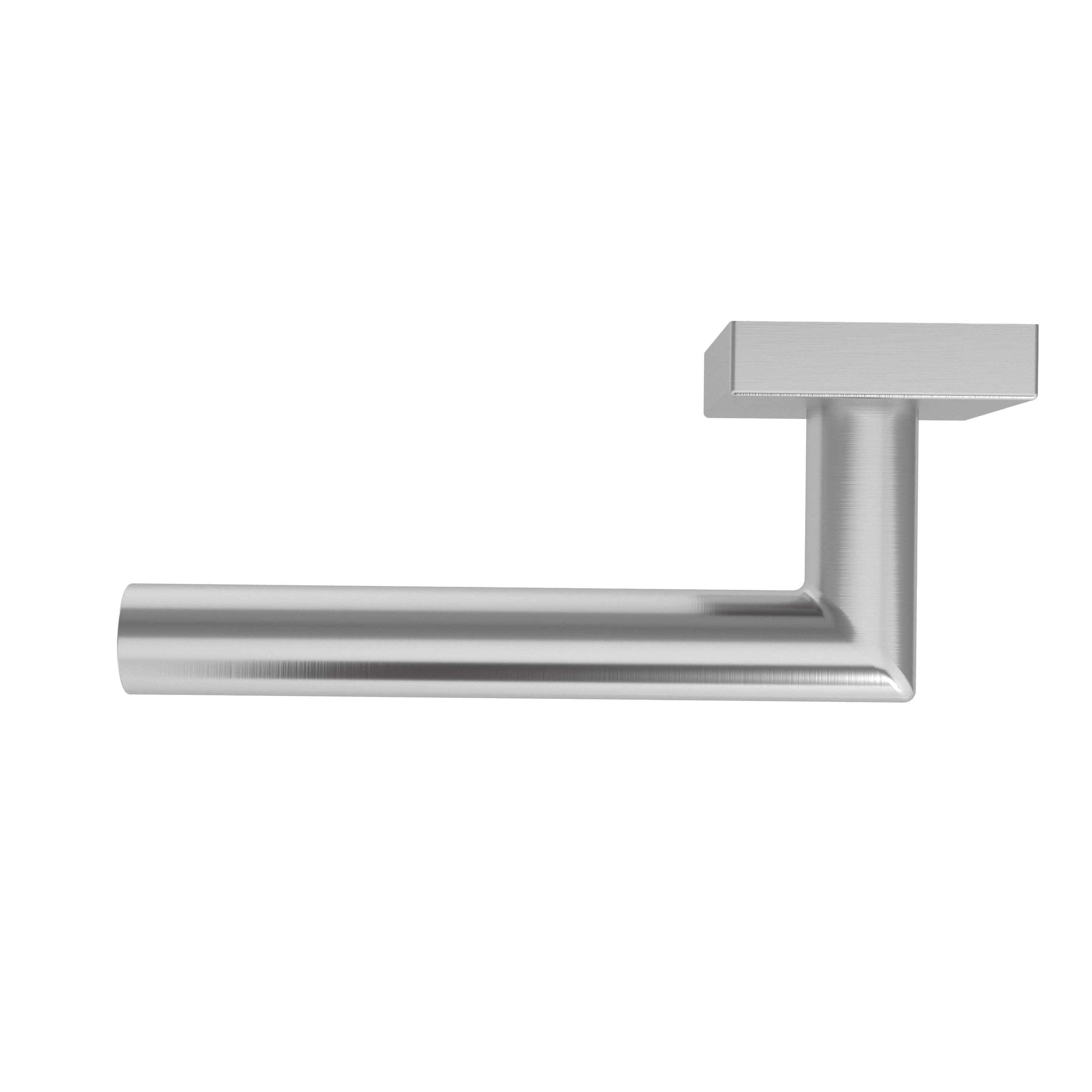 Türgriff Rosetten eckig L- Form gerade Modell Baltara Edelstahl Klipprosette Klasse 1