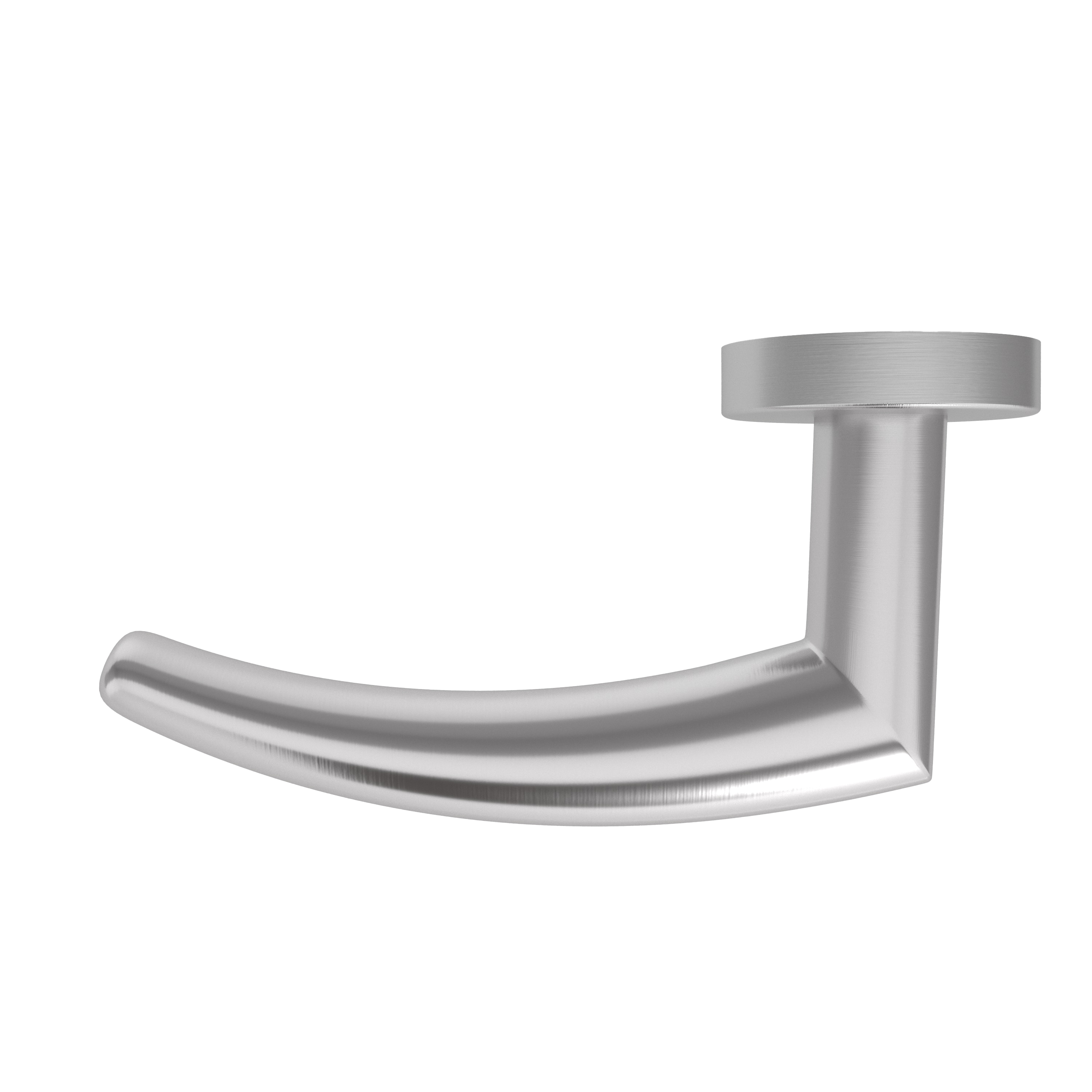 Türgriff Rosetten rund L-Form gebogen Modell Amaraya Edelstahl Klipprosette Klasse 1