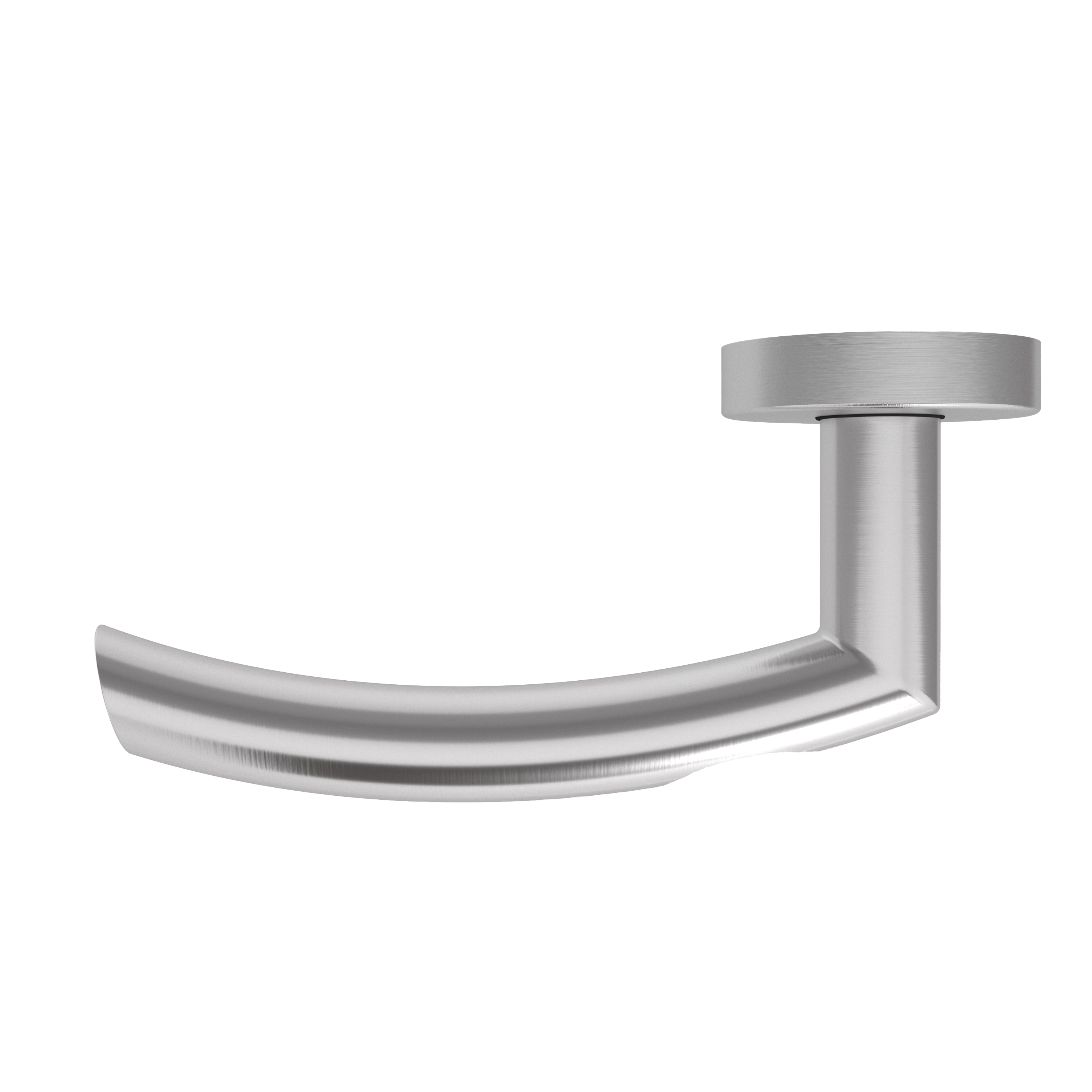 Türgriff Rosetten rund L-Form gebogen Modell Iloria Edelstahl Klipprosette Klasse 1
