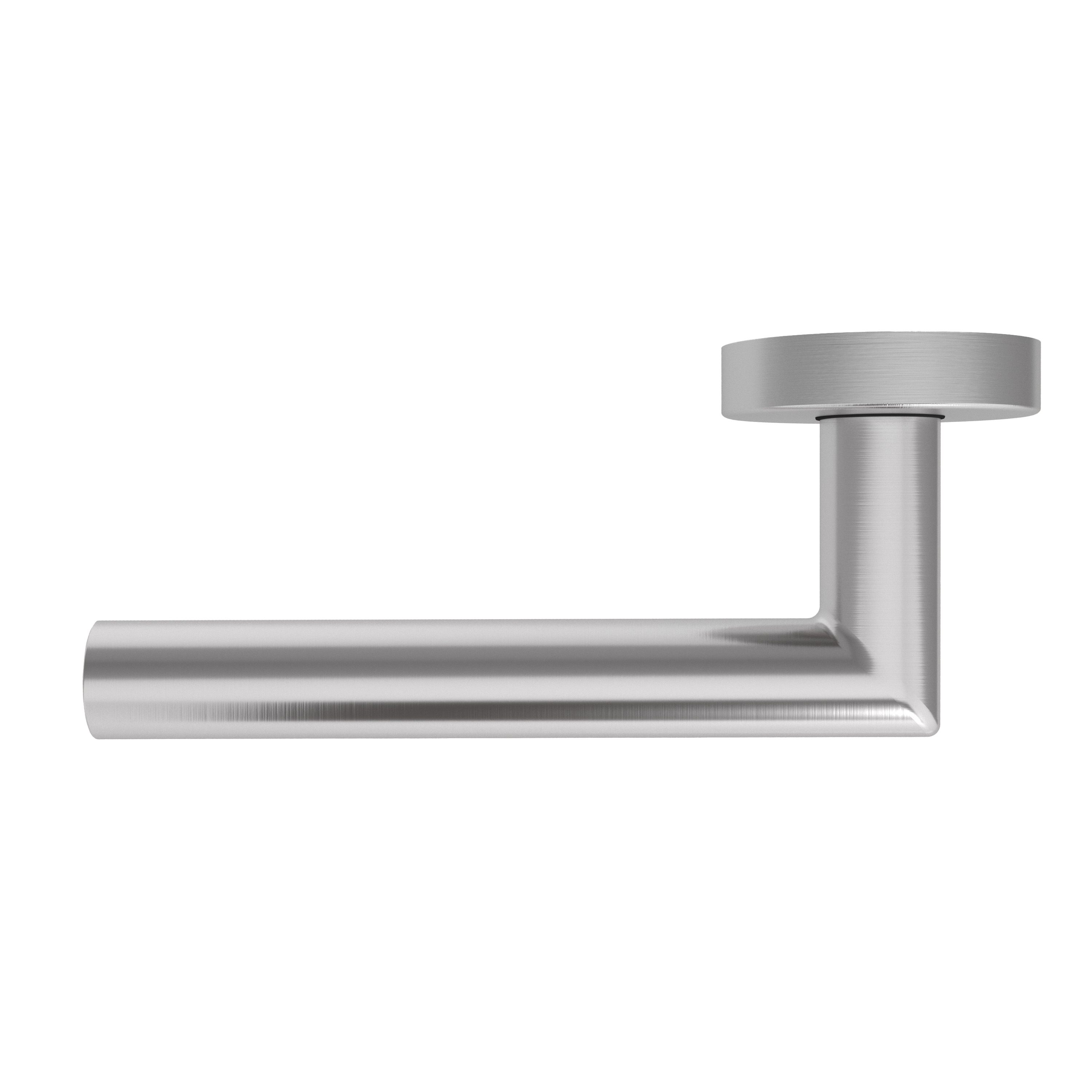 Türgriff Rosetten rund L- Form gerade Modell Baltara 3 Edelstahl Klipprosette Klasse 3