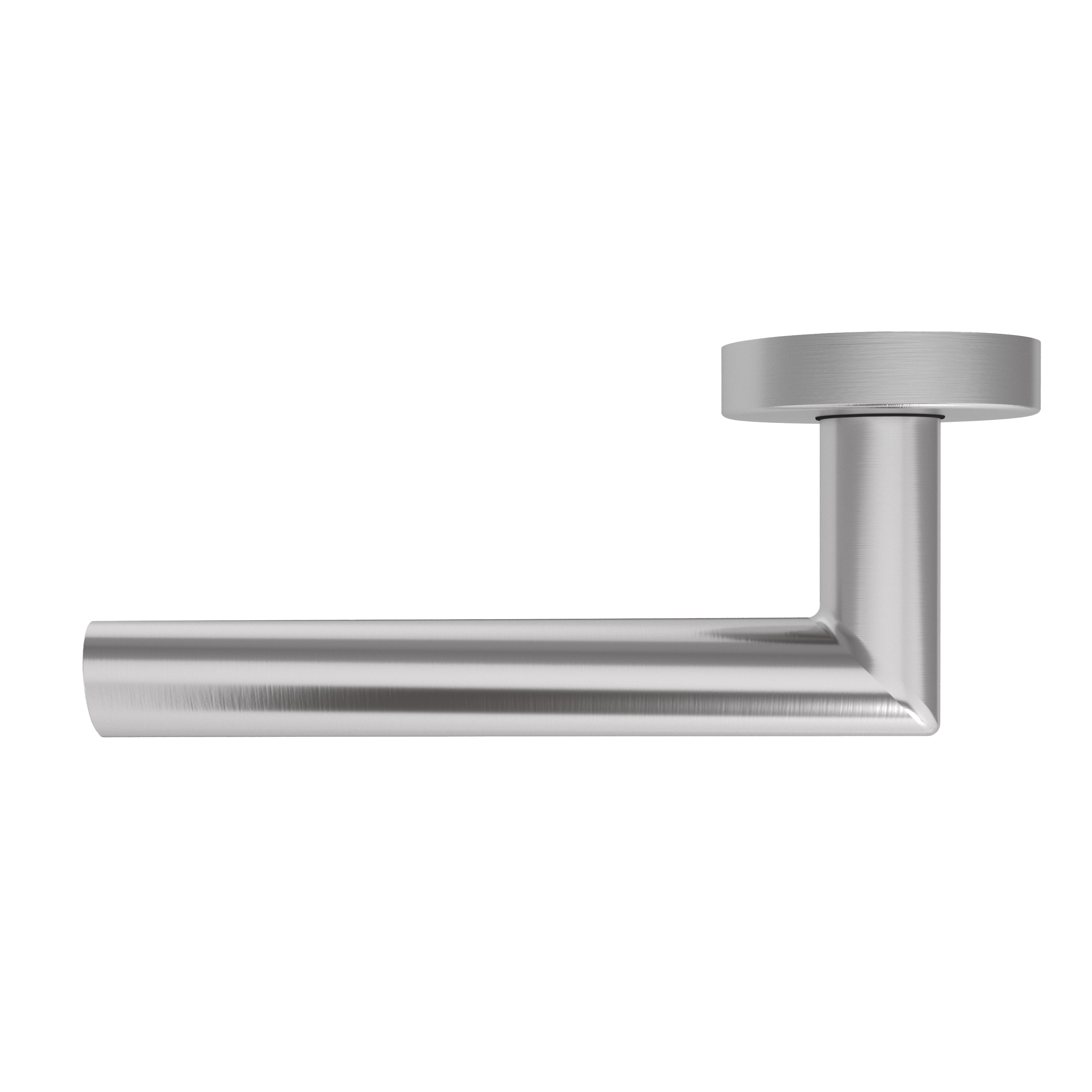 Türgriff Rosetten rund L- Form gerade Modell Jadena Edelstahl Klipprosette Klasse 1