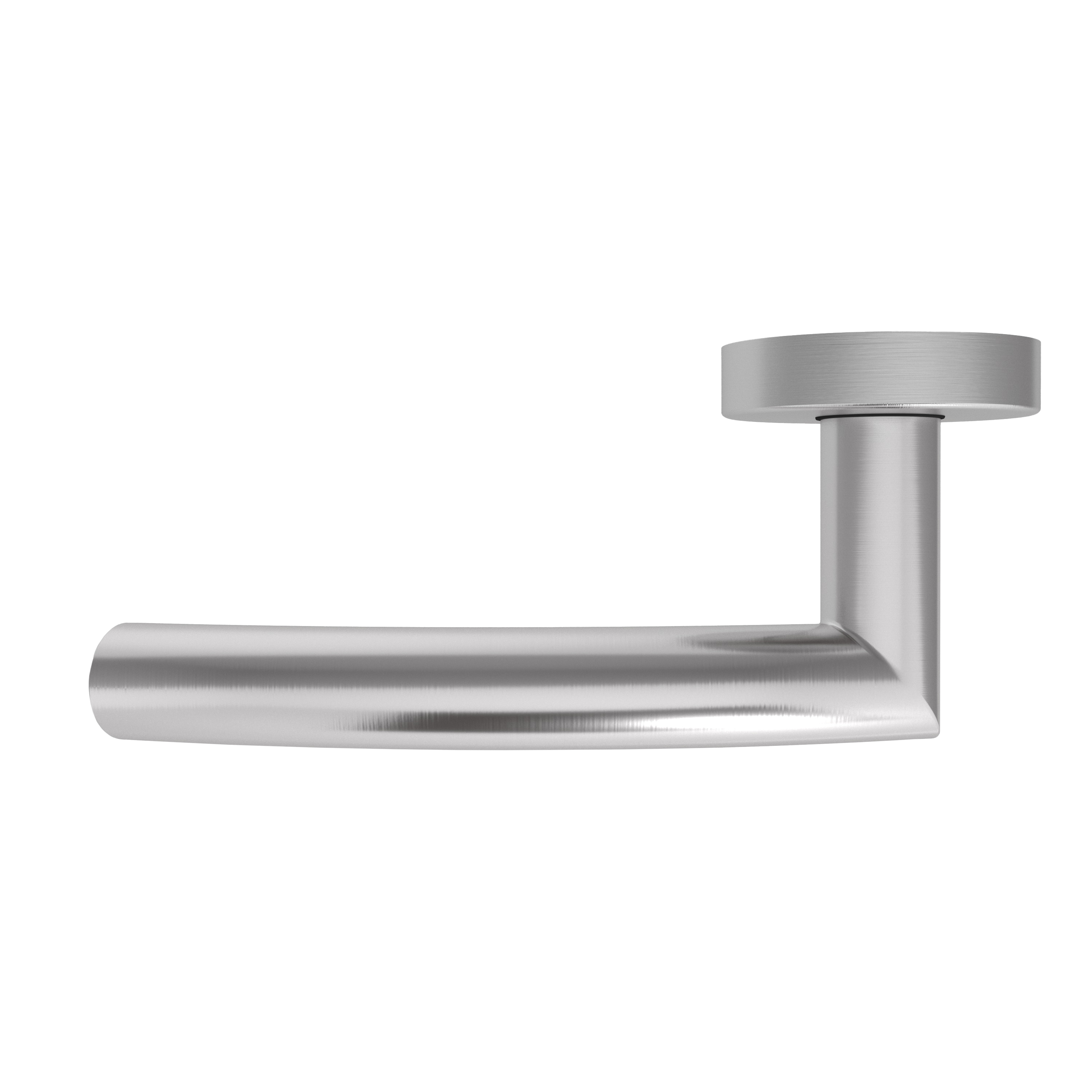 Türgriff Rosetten rund L-Form geschwungen Modell Helara Edelstahl Klipprosette Klasse 1