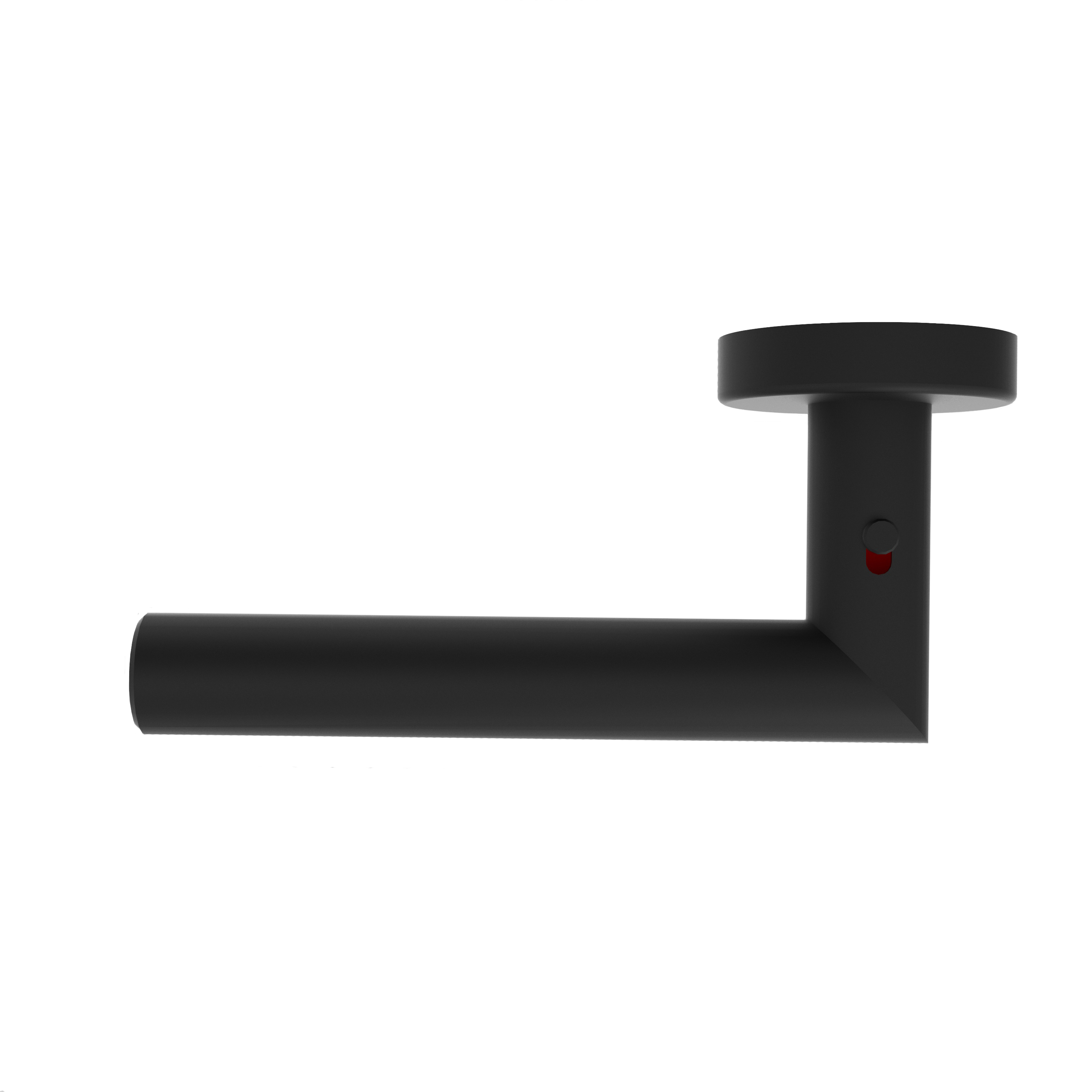 Türgriff Smart2Lock Rosetten rund L-Form gerade Modell Javara Mattschwarz Klipprosette