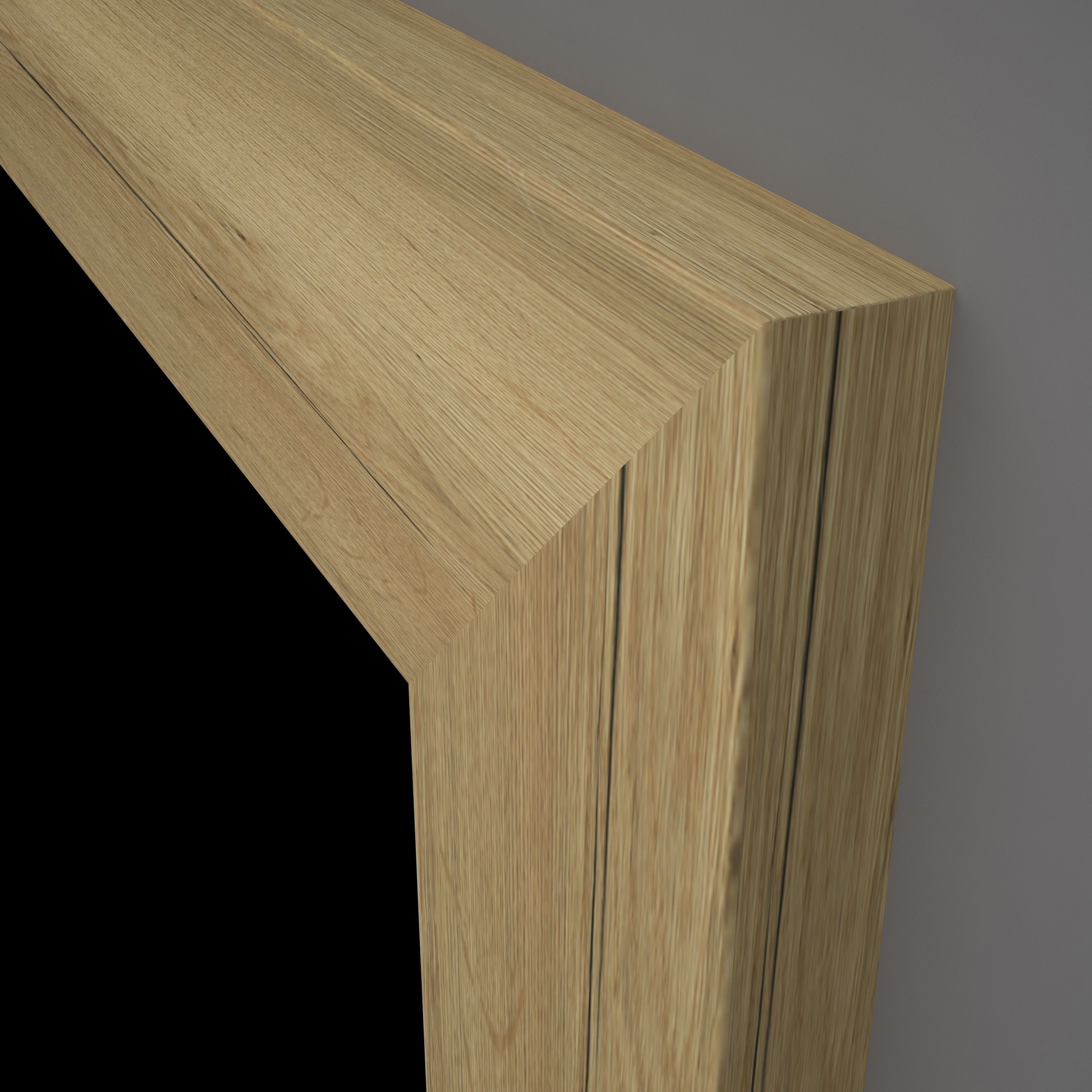 Türzarge CPL Stuktur Fachwerk Natur-Eiche Designkante 60 mm Bekleidung