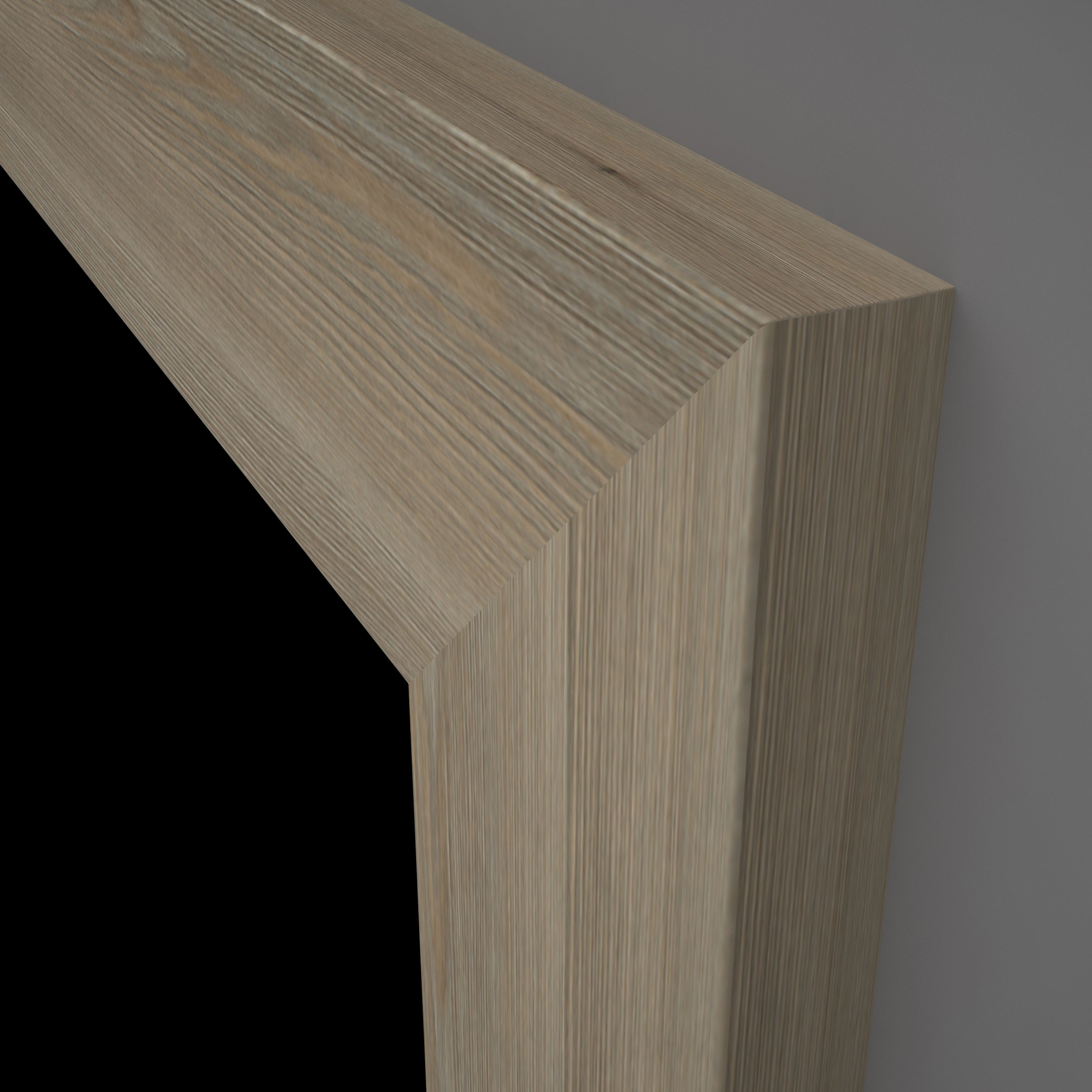 Türzarge CPL Stuktur Pinie-Silbergrau Designkante 80 mm Bekleidung