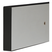 Wandabstandsprofil Schwarz MDF 12 mm inkl. Endkappen