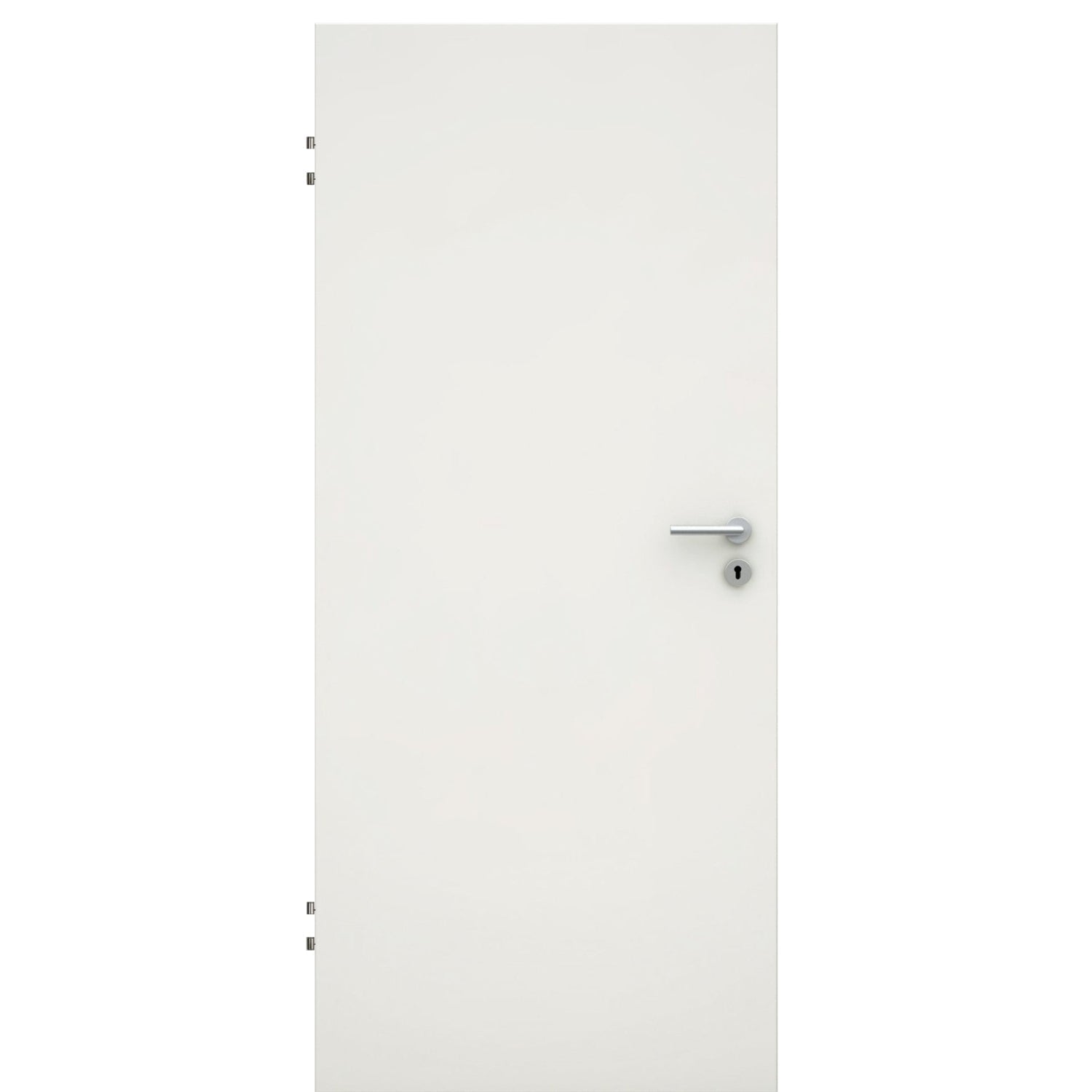 Wohnungseingangstür im Sondermaß soft-weiß CPL glatt Rundkante