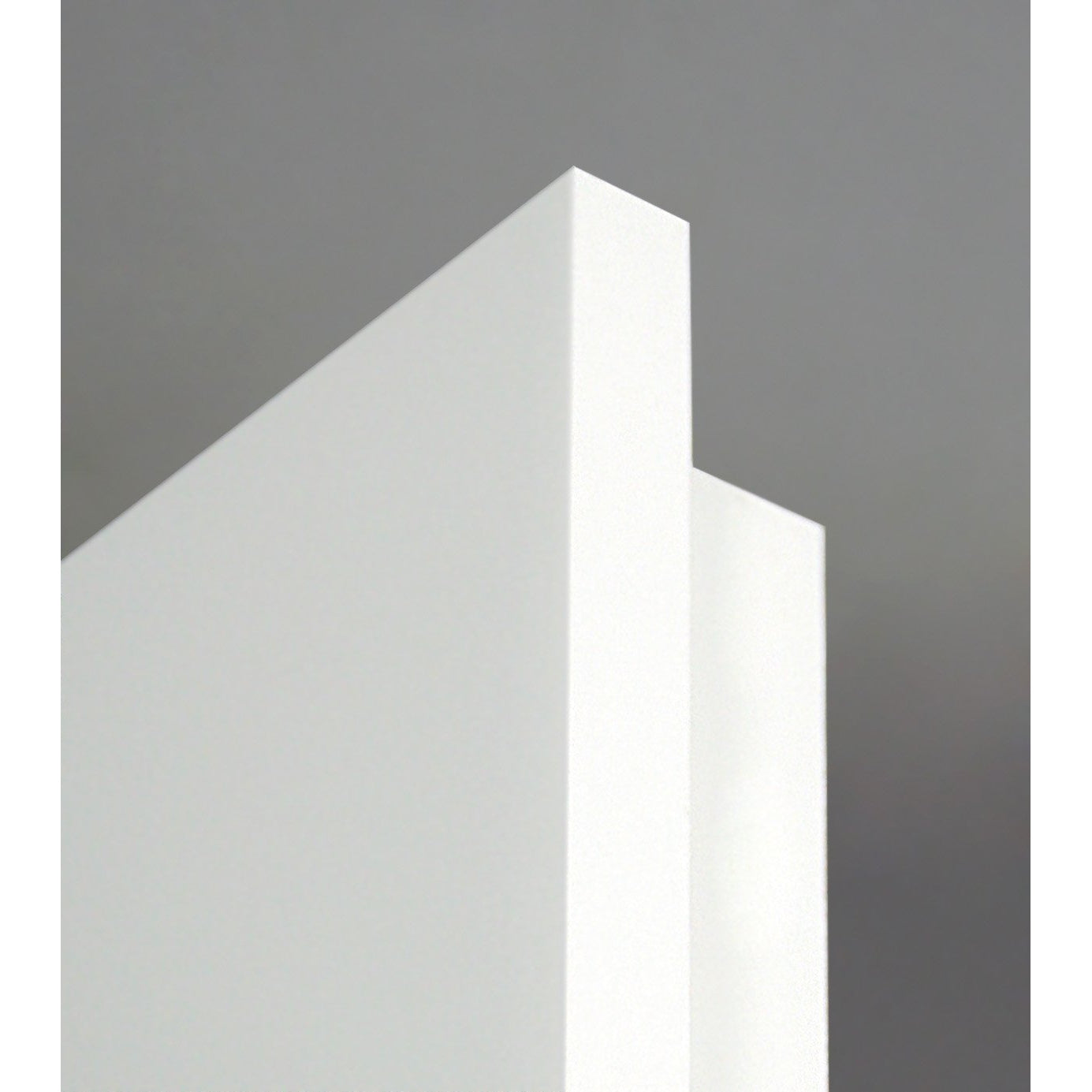 Wohnungseingangstür mit Zarge im Sondermaß Lack soft-weiß glatt Eckkante