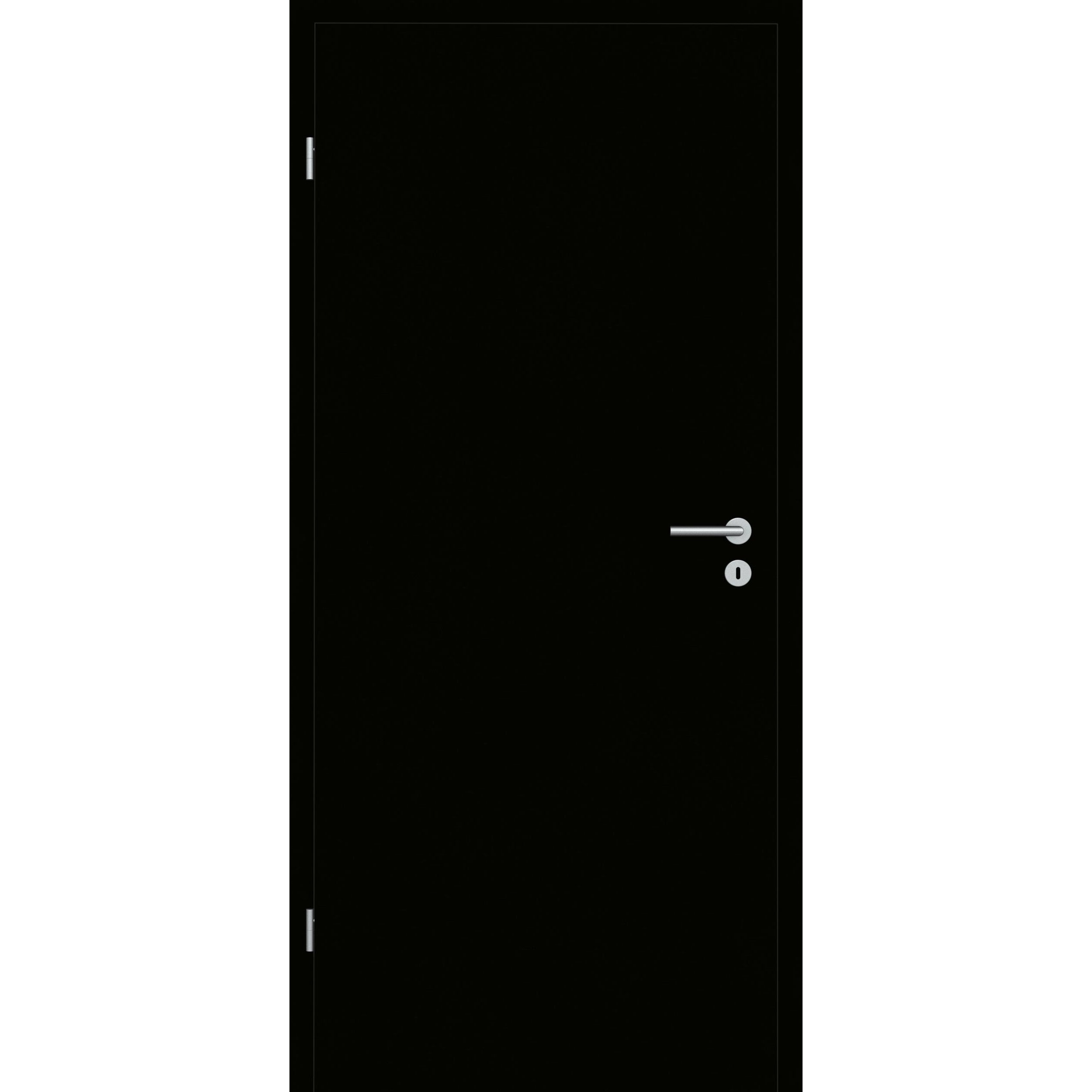 Zimmertür CPL SamtMatt Schwarz Eckkante