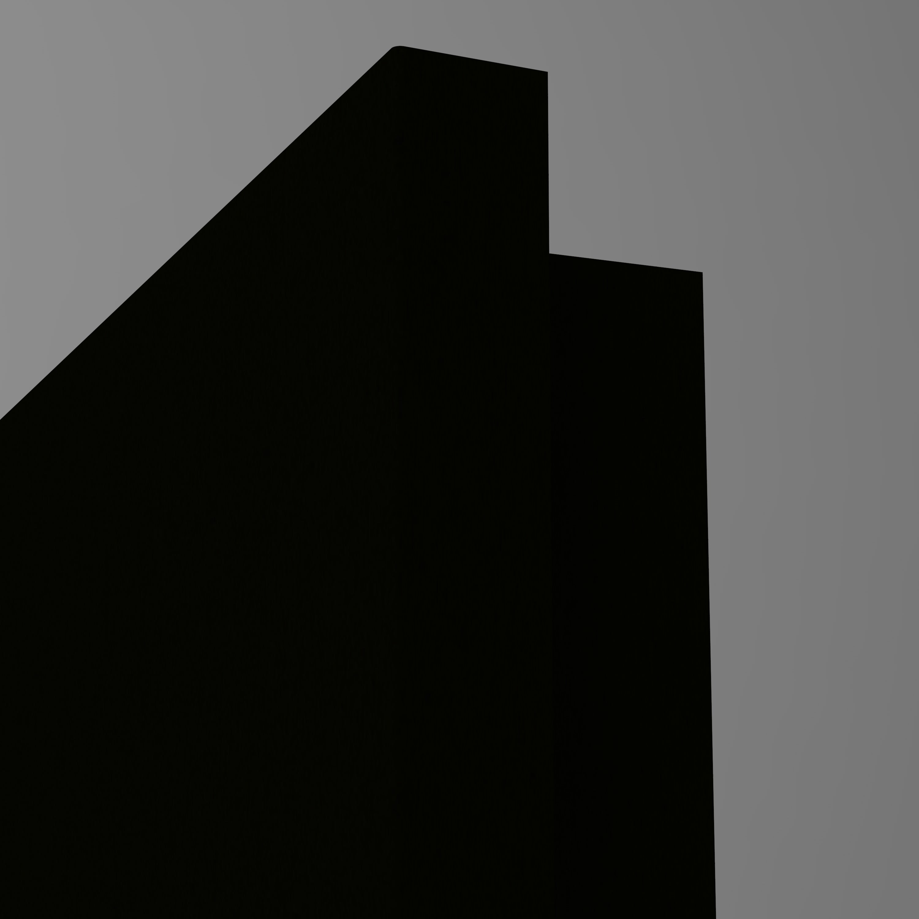 Zimmertür CPL SamtMatt Schwarz Eckkante