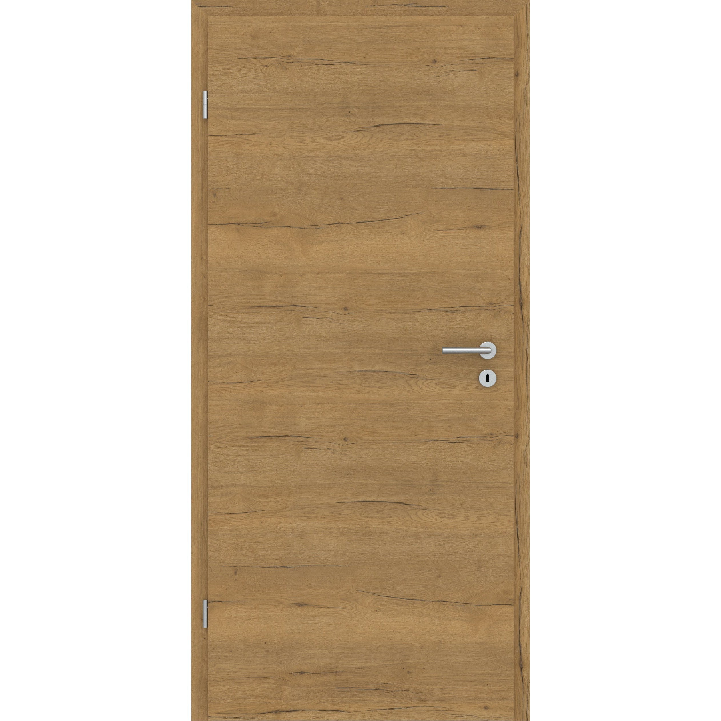 Zimmertür CPL Struktur Fachwerk Honig-Eiche Quer Designkante