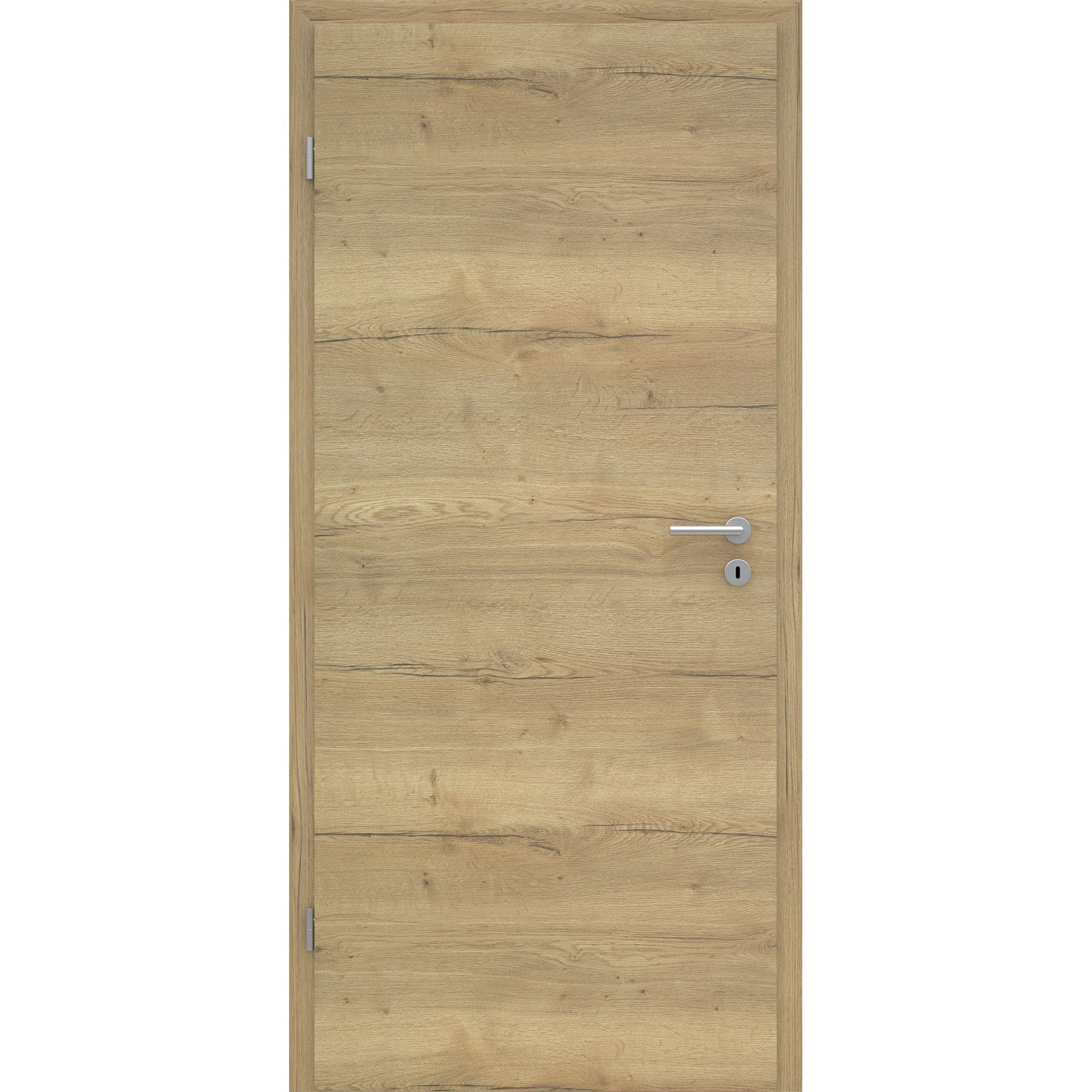 Zimmertür CPL Struktur Fachwerk Natur-Eiche Quer Designkante