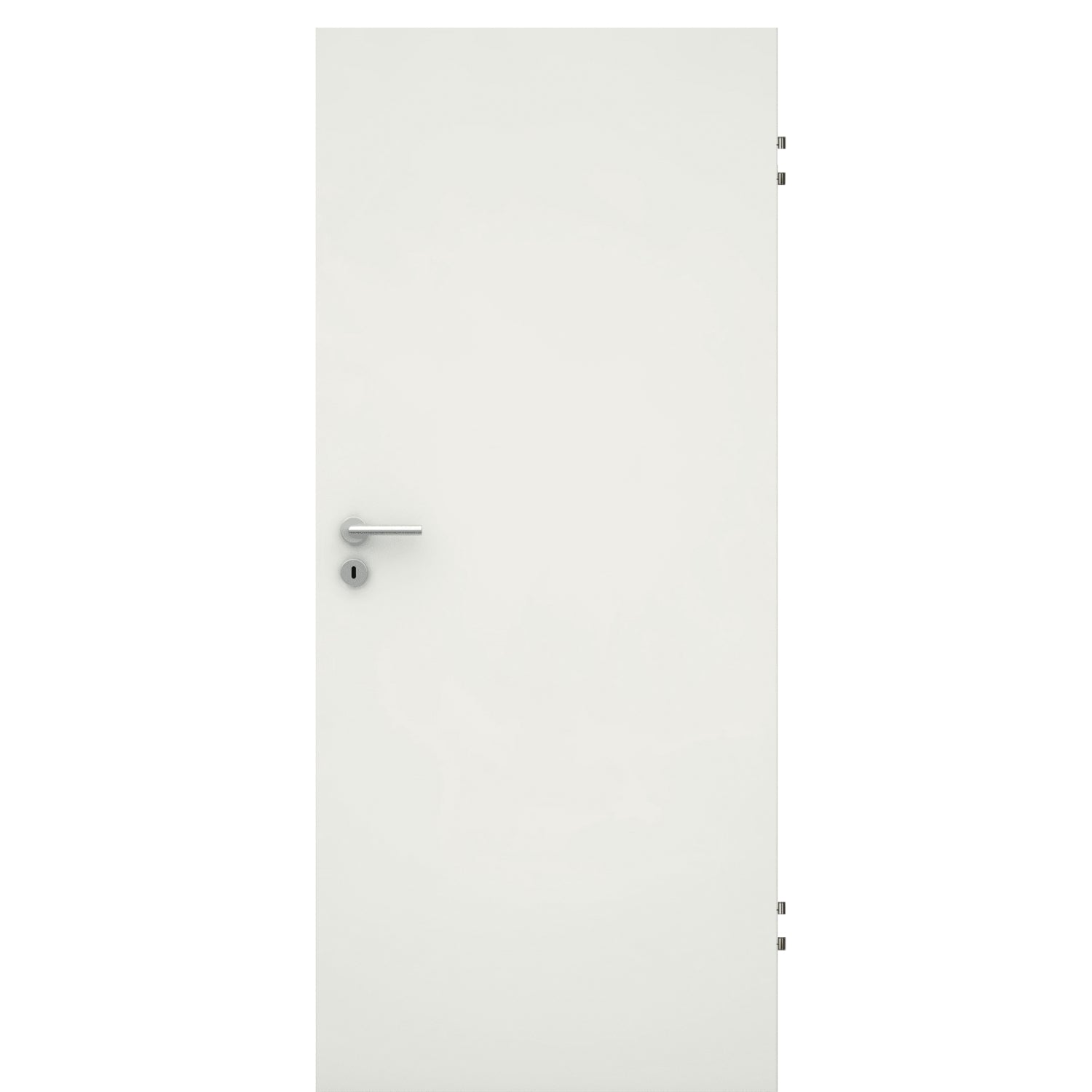Zimmertür CPL glatt soft-weiß Vollspan Rundkante