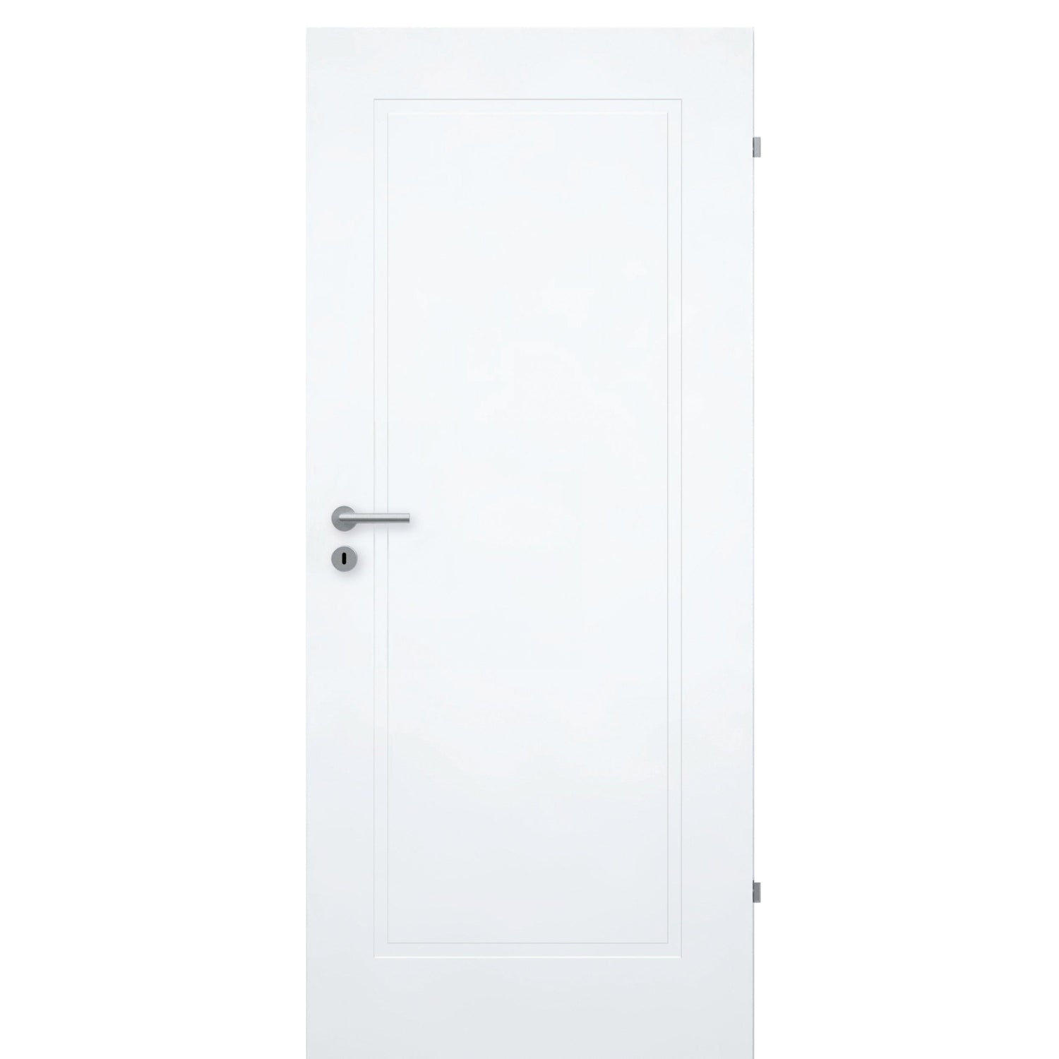 Zimmertür brillant-weiß Stiltür mit 1 Kassette Designkante - Modell Stiltür M13