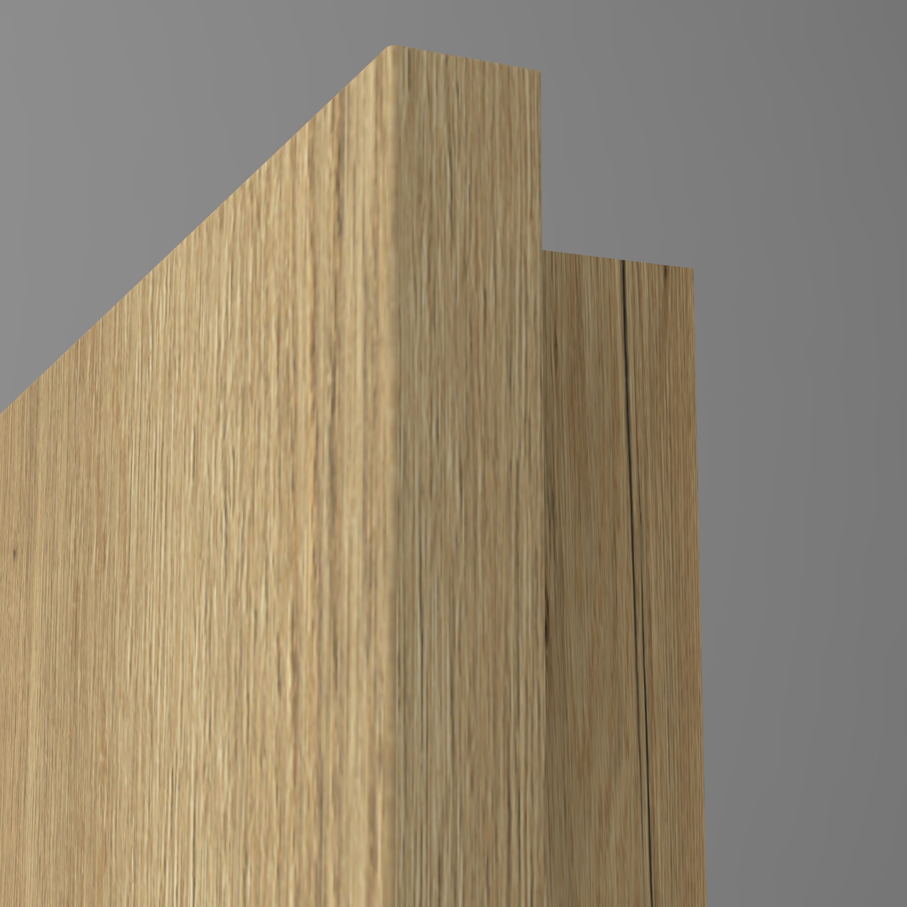 Zimmertür mit Lichtausschnitt LA2 CPL Struktur Fachwerk Natur-Eiche Designkante