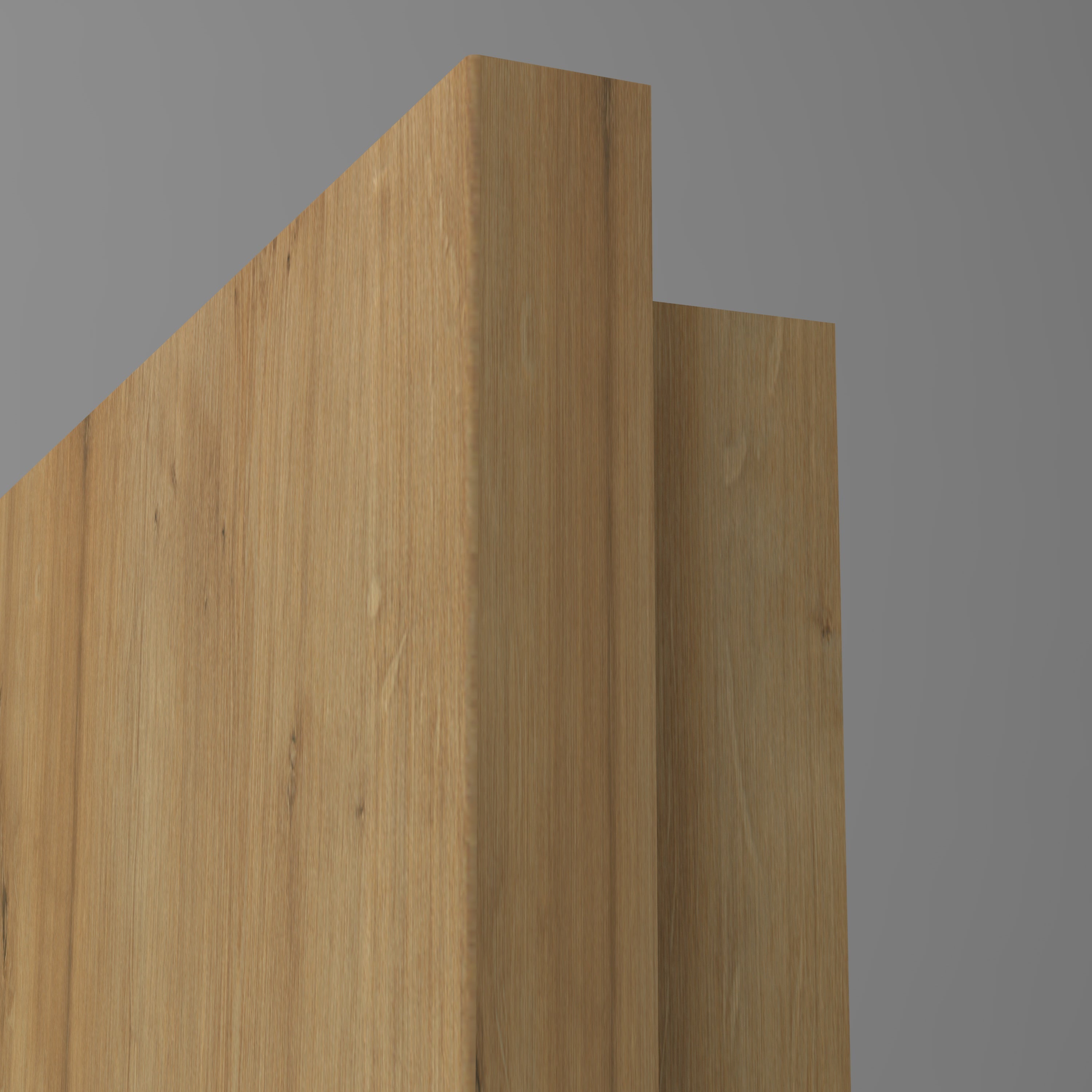 Zimmertür mit Lichtausschnitt LA2 CPL Tradition Astige-Eiche Designkante