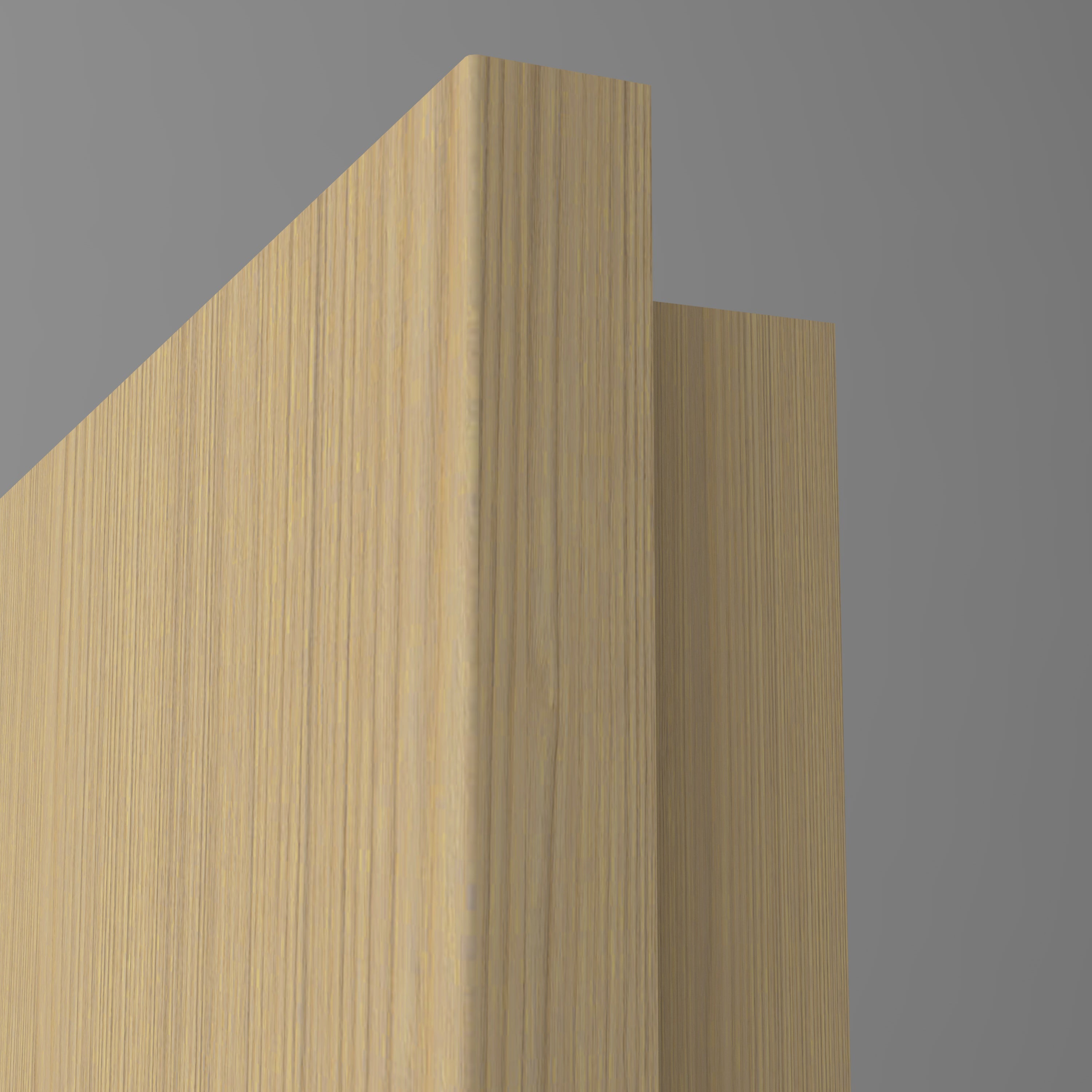 Zimmertür mit Lichtausschnitt LA6 CPL Matt Eiche-Beige Designkante