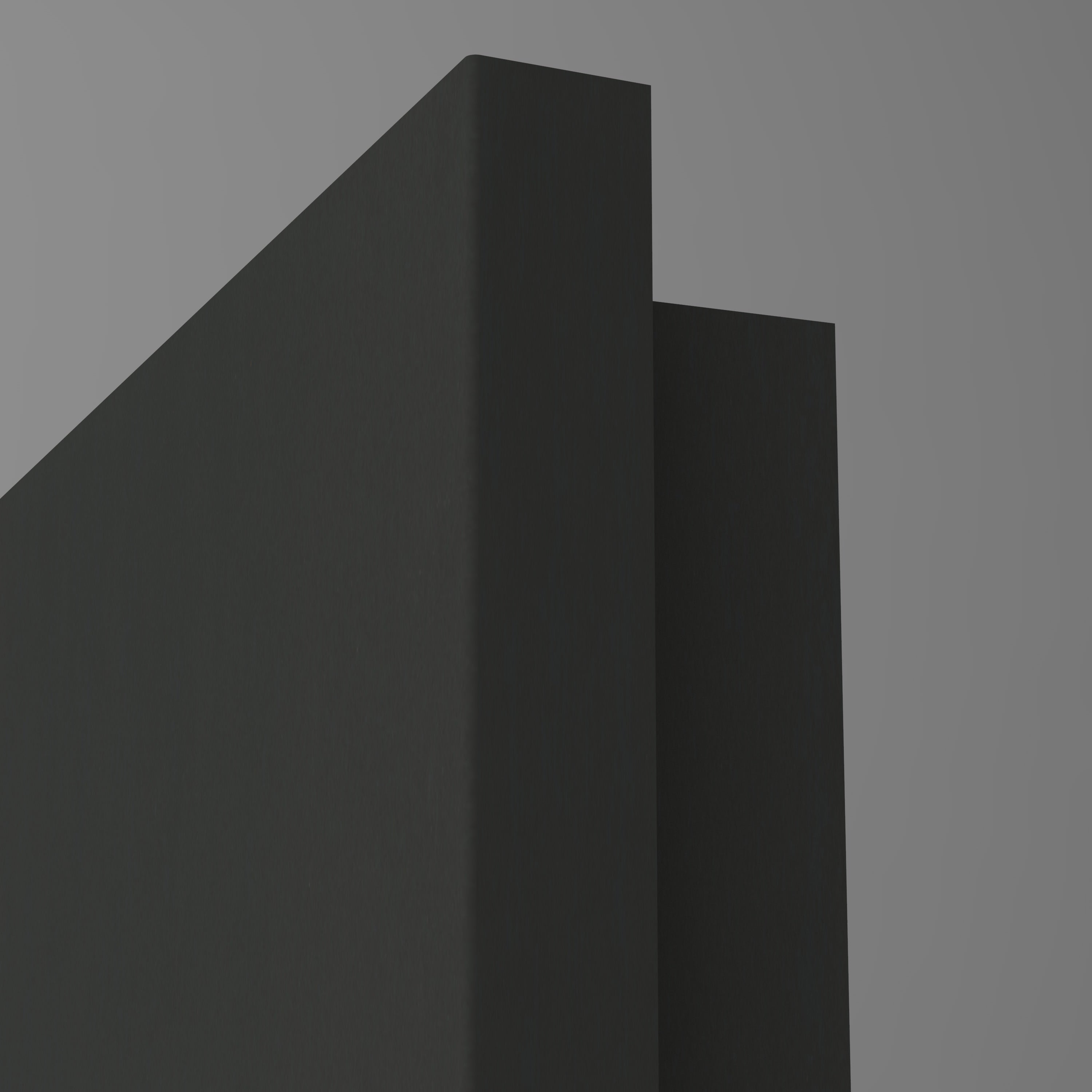 Zimmertür mit Lichtausschnitt LA6 CPL UniPrime Anthrazit-Grau Designkante