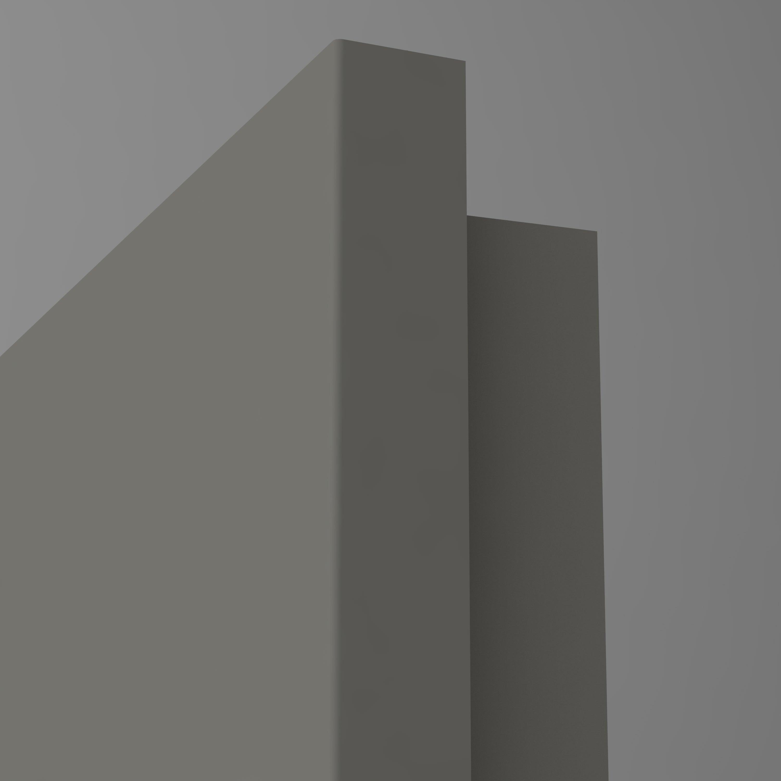 Zimmertür mit Lichtausschnitt LAB CPL SamtMatt Grau Eckkante