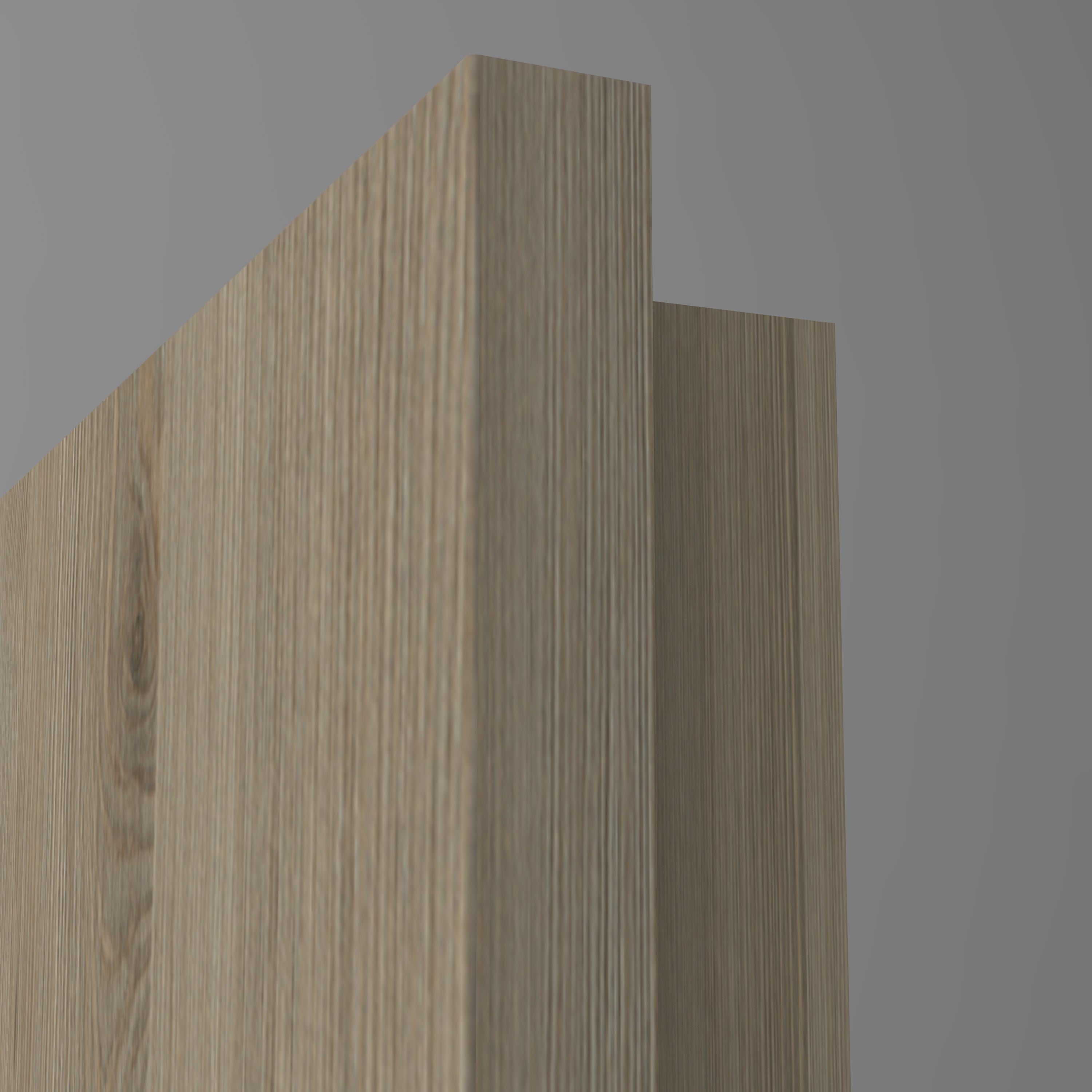 Zimmertür mit Lichtausschnitt LADIN CPL Struktur Pinie-Silbergrau Designkante