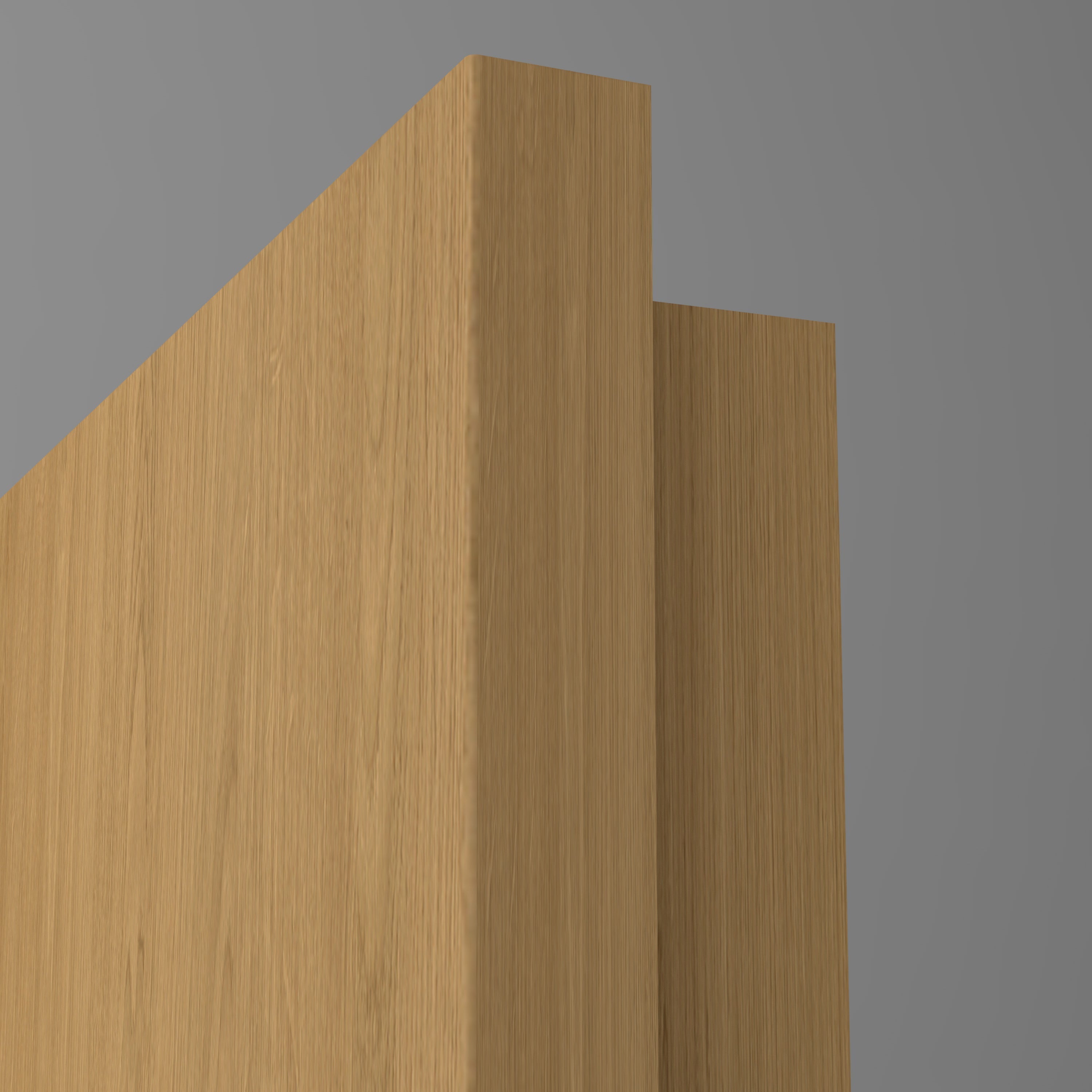 Zimmertür mit Lichtausschnitt LAS CPL Tradition Natur-Eiche Designkante