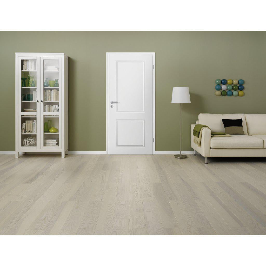 Zimmertür mit Zarge im Sondermaß soft-weiß Stiltür mit 2 Kassetten Eckkante - Modell Stiltür K21