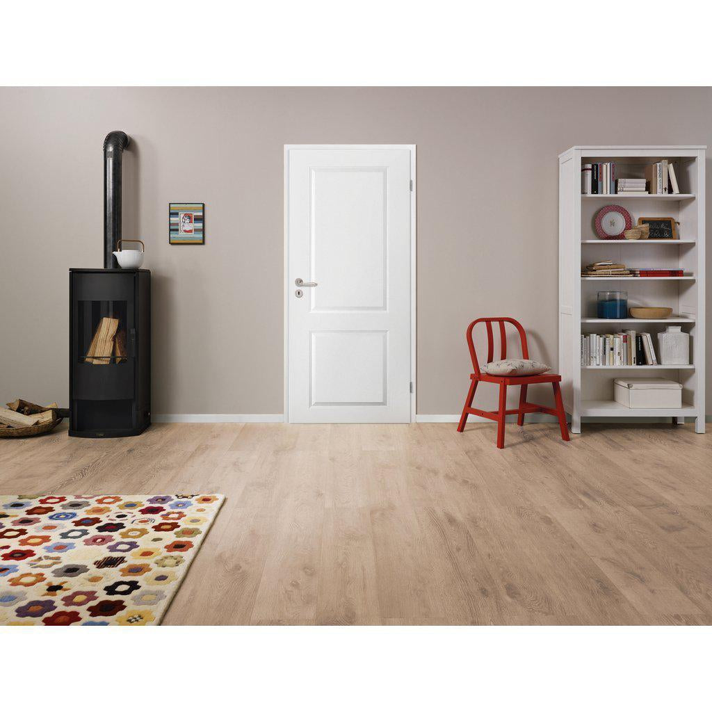 Zimmertür mit Zarge im Sondermaß soft-weiß Stiltür mit 2 Kassetten Eckkante - Modell Stiltür K21