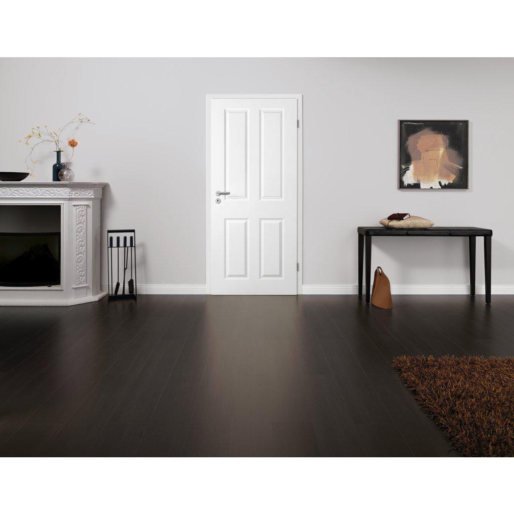 Zimmertür mit Zarge im Sondermaß soft-weiß Stiltür mit 4 Kassetten Eckkante - Modell Stiltür K41