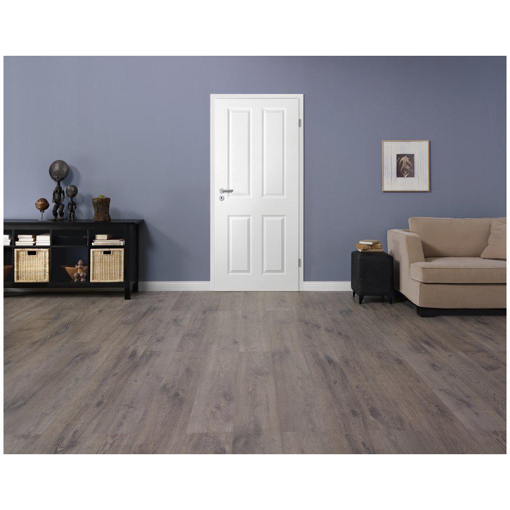 Zimmertür mit Zarge im Sondermaß soft-weiß Stiltür mit 4 Kassetten Eckkante - Modell Stiltür K41