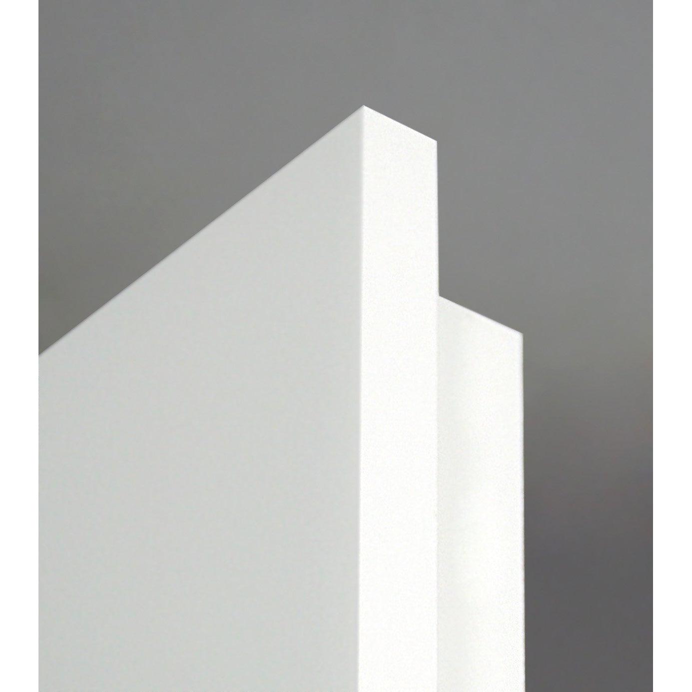 Zimmertür mit Zarge im Sondermaß soft-weiß Stiltür mit 4 Kassetten Eckkante - Modell Stiltür K41