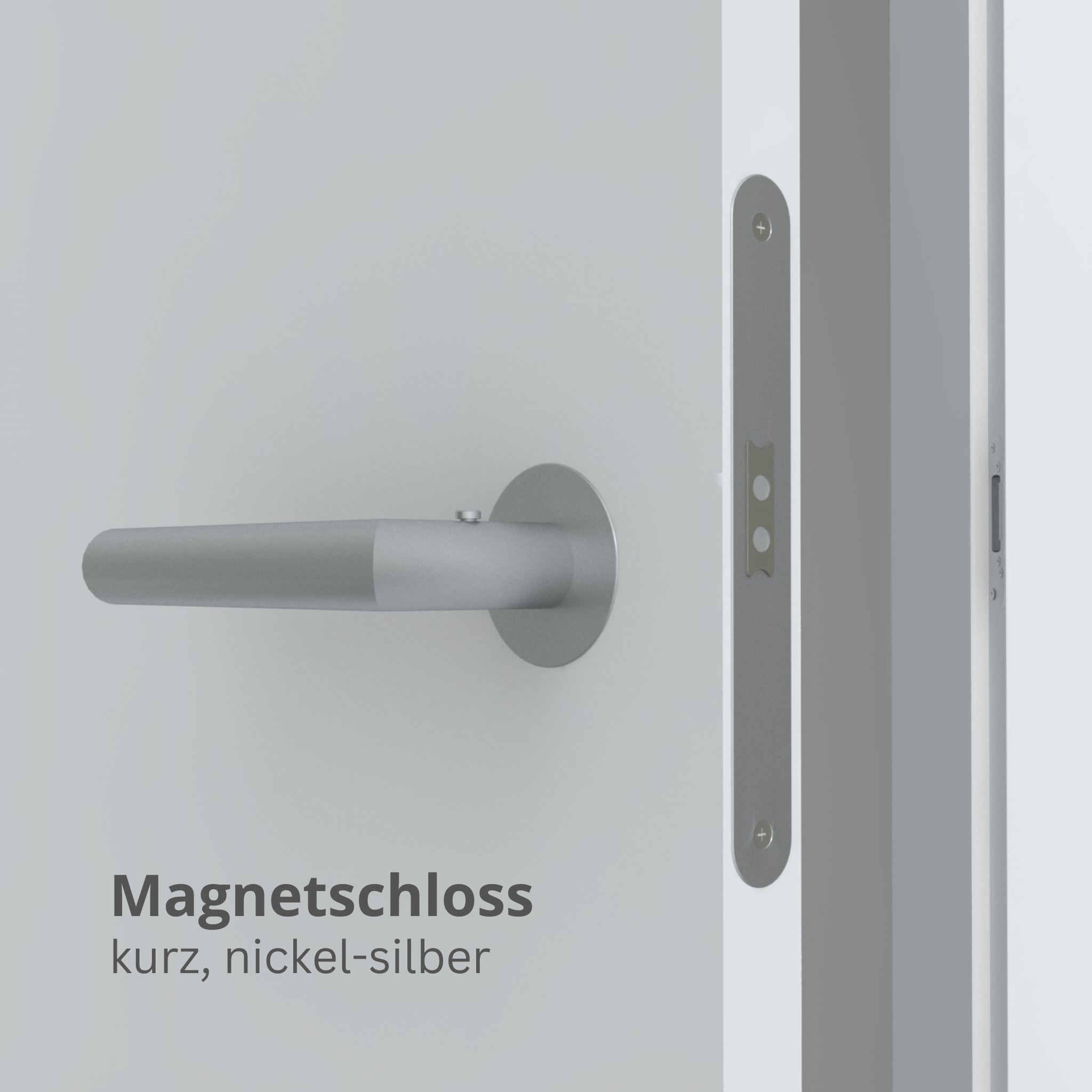 Zimmertür mit Zarge stumpfeinschlagend mit Lichtausschnitt LA4 ohne Schlüssellochbohrung CPL glatt brillant-weiß