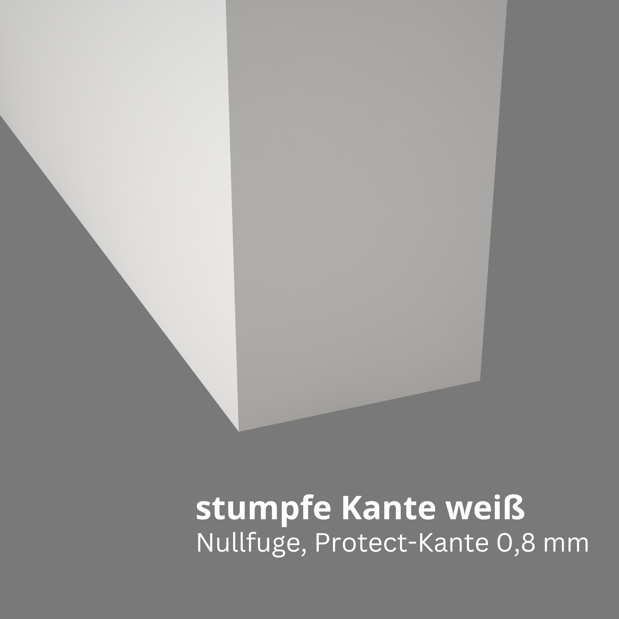 Zimmertür mit Zarge stumpfeinschlagend mit Lichtausschnitt LA9 ohne Schlüssellochbohrung CPL glatt brillant-weiß Beschläge Schwarz