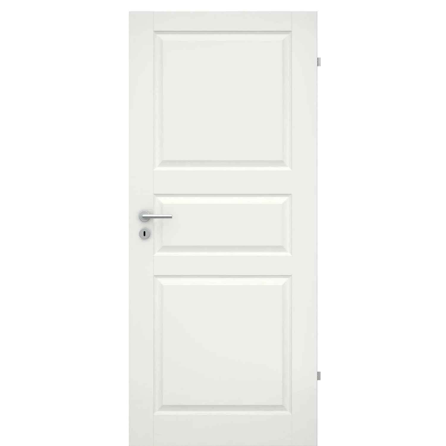 Zimmertür soft-weiß 3 Kassetten klassisch Rundkante - Modell Stiltür K31