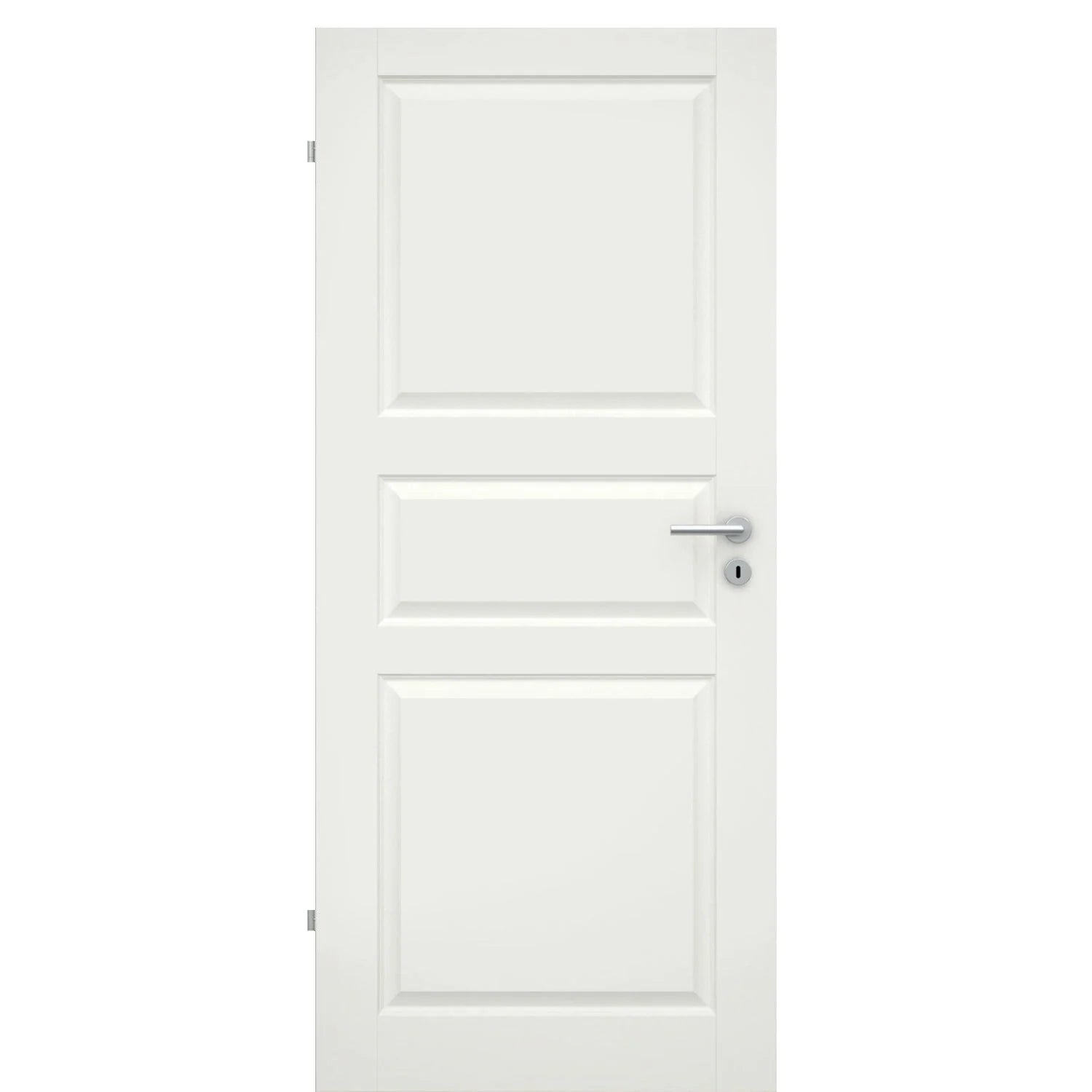 Zimmertür soft-weiß 3 Kassetten klassisch Rundkante - Modell Stiltür K31