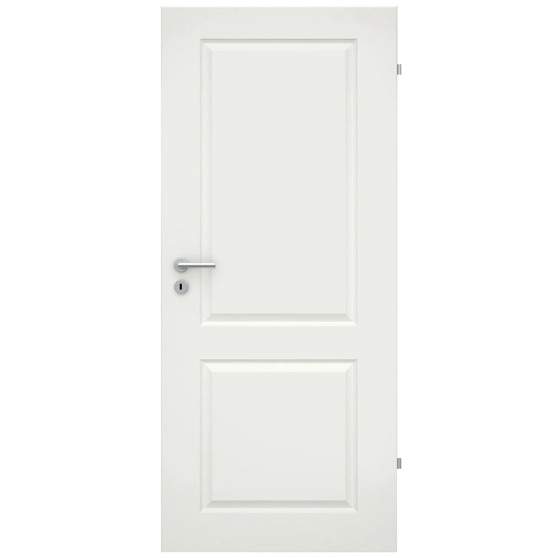 Zimmertür soft-weiß Stiltür mit 2 Kassetten Rundkante - Modell Stiltür K21
